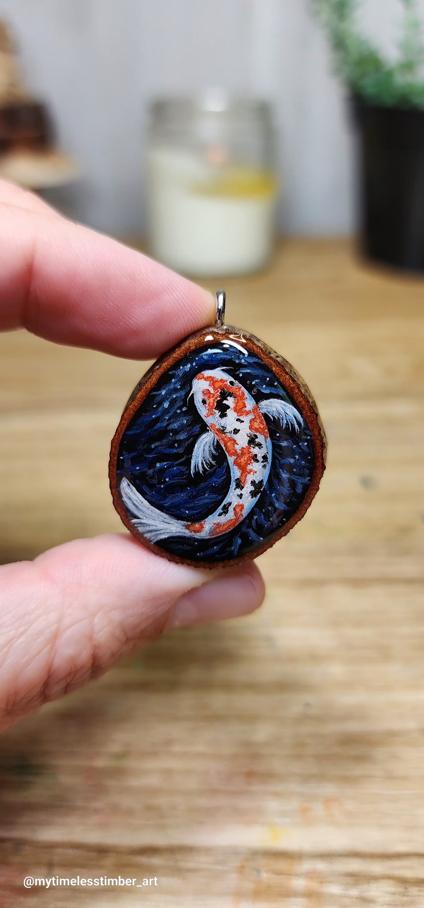 "The Koi Fish Enjoys the Sun"