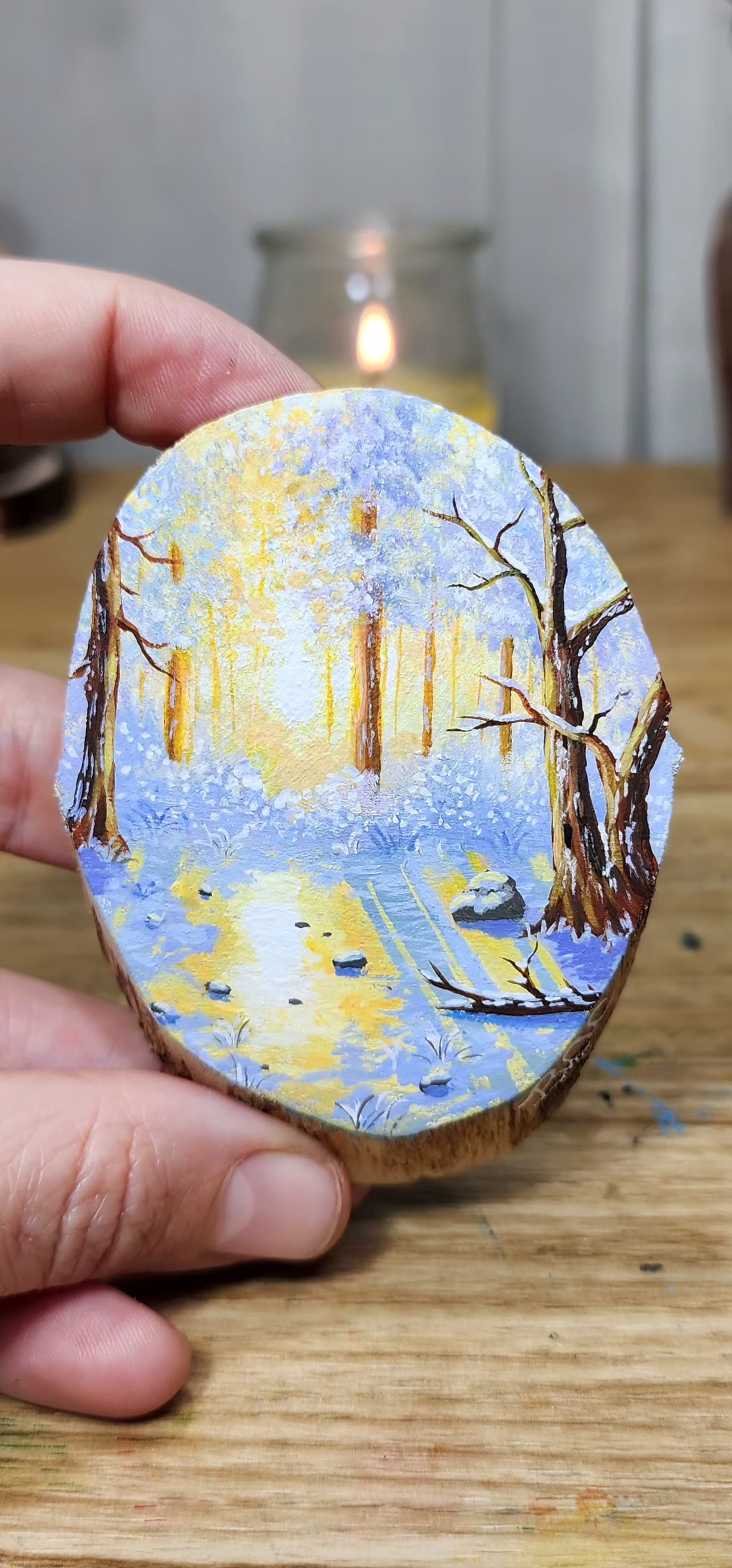 "Warm Glow on a Frosty Day"