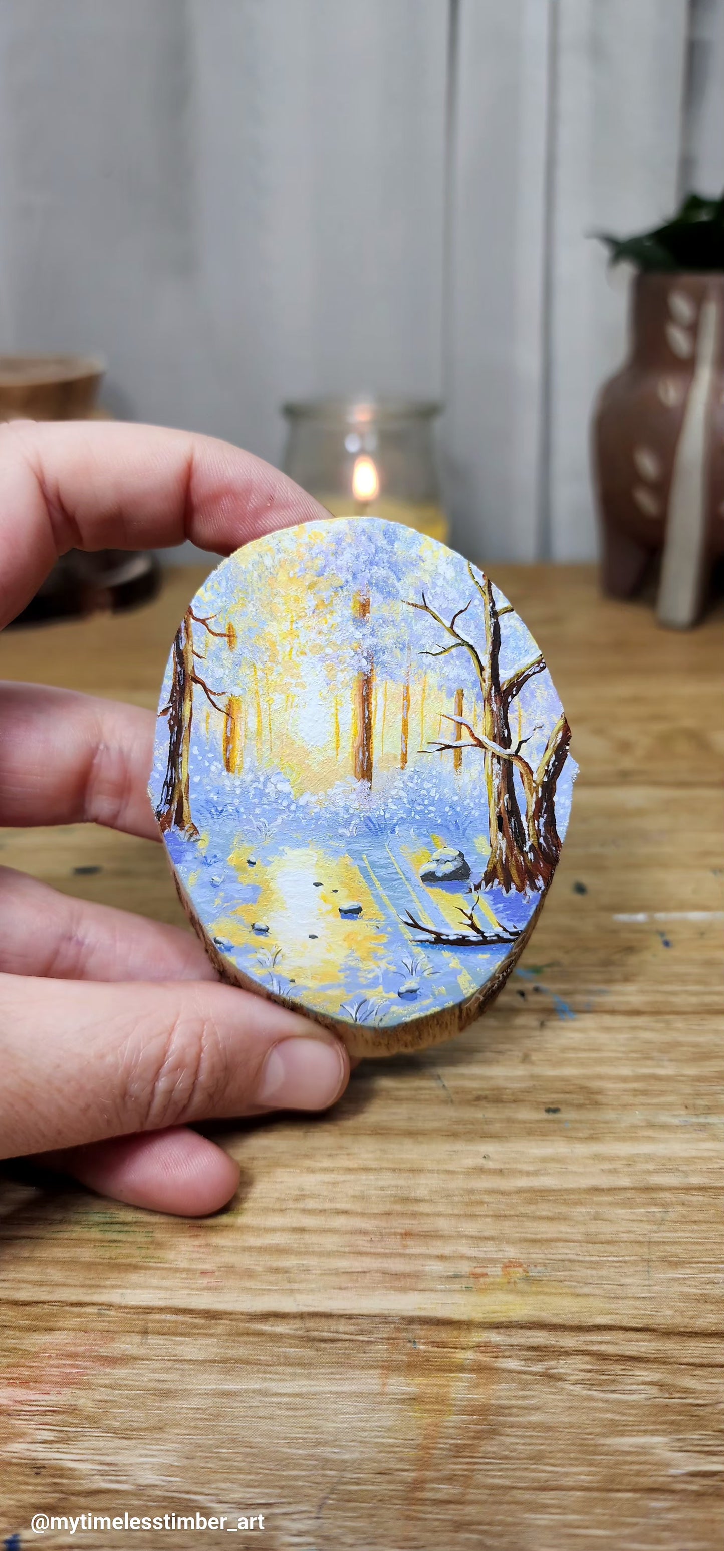 "Warm Glow on a Frosty Day"