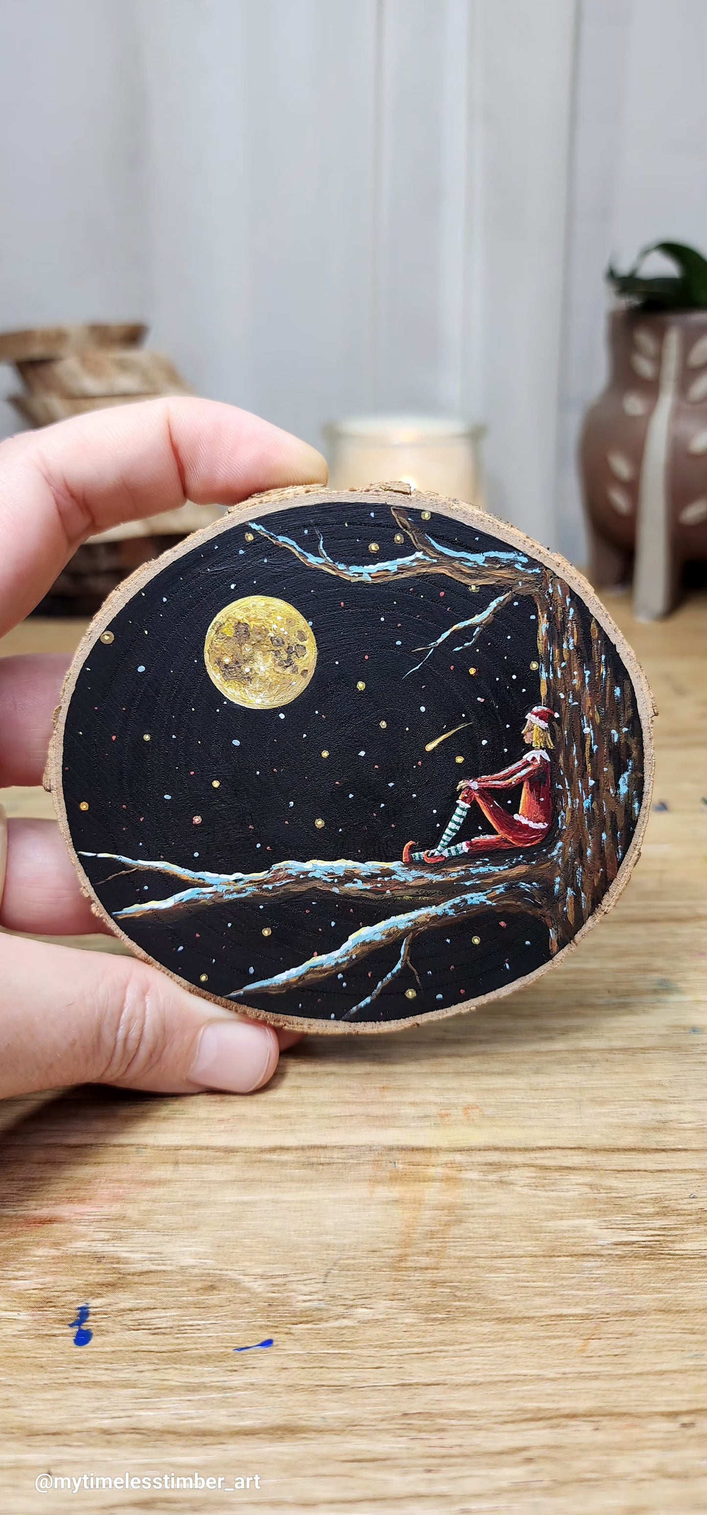 "The Elf Enjoys the Full Moon"