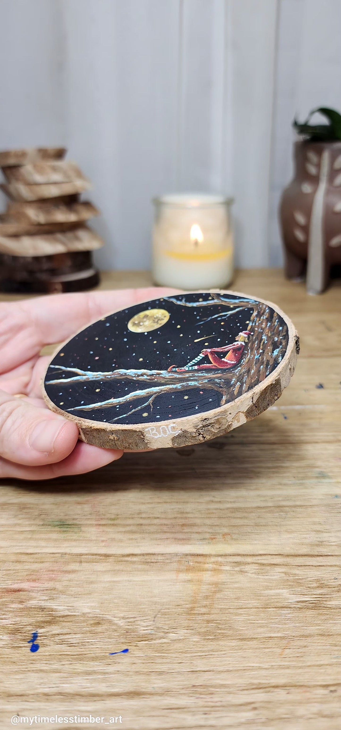 "The Elf Enjoys the Full Moon"