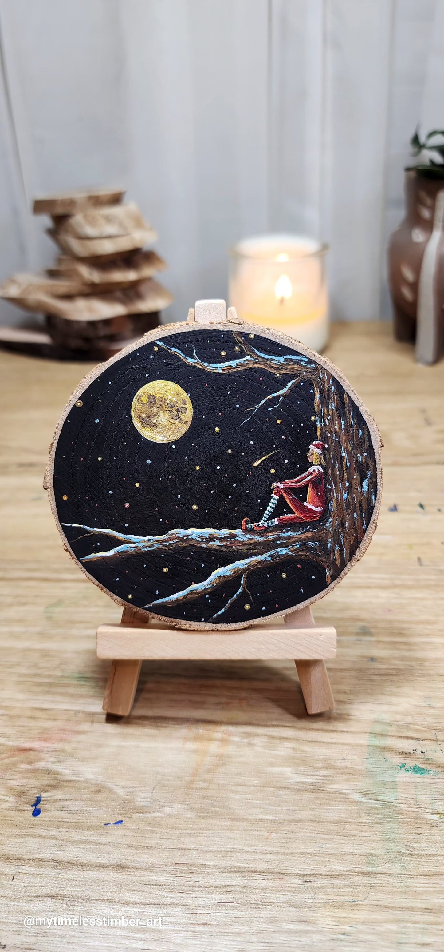 "The Elf Enjoys the Full Moon"