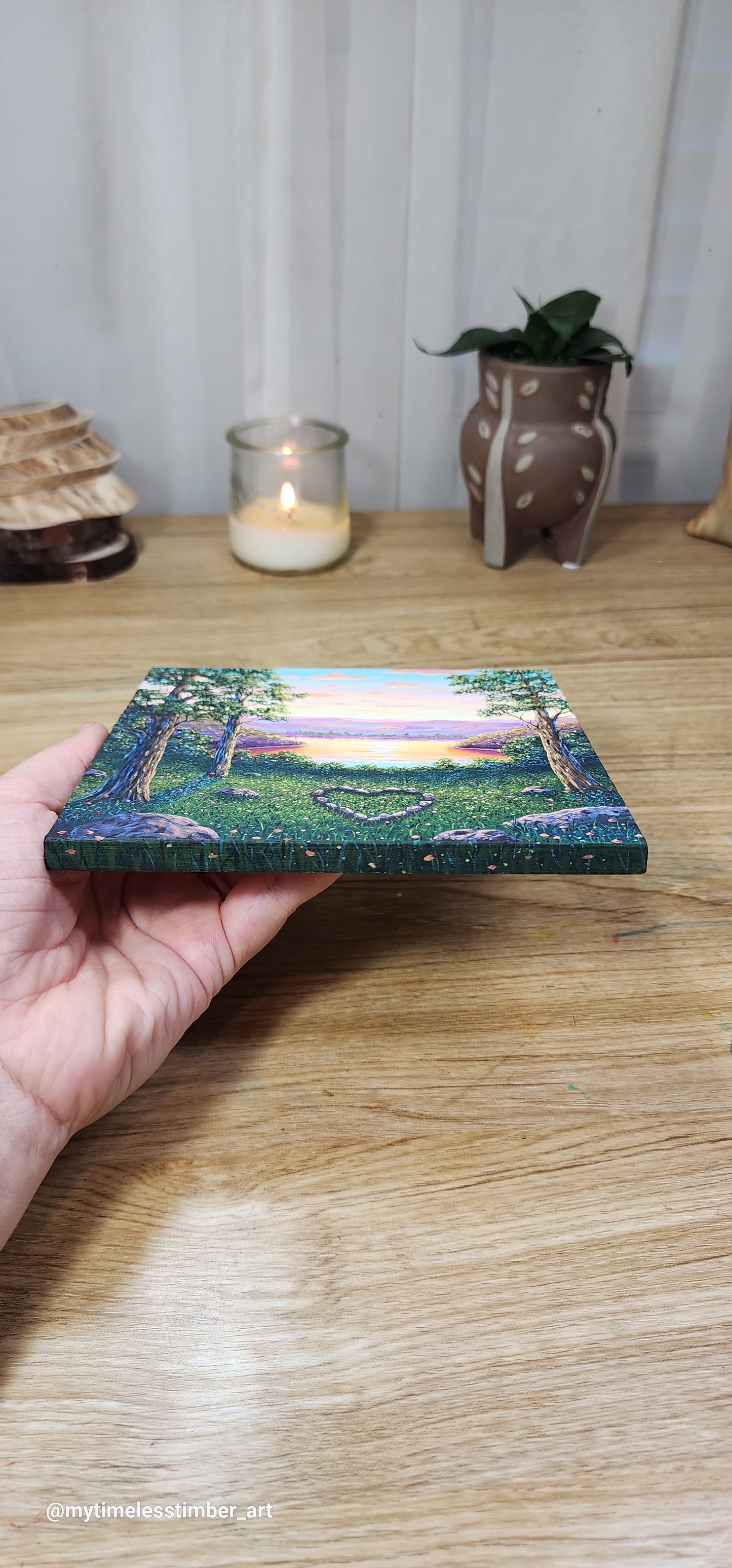 "Across the Lake is the Heart of Stones"