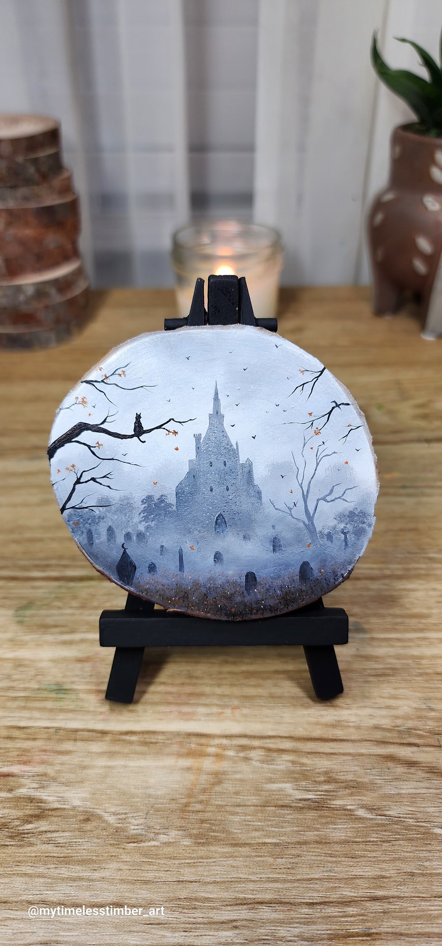 "Misty Morning by the Manor"