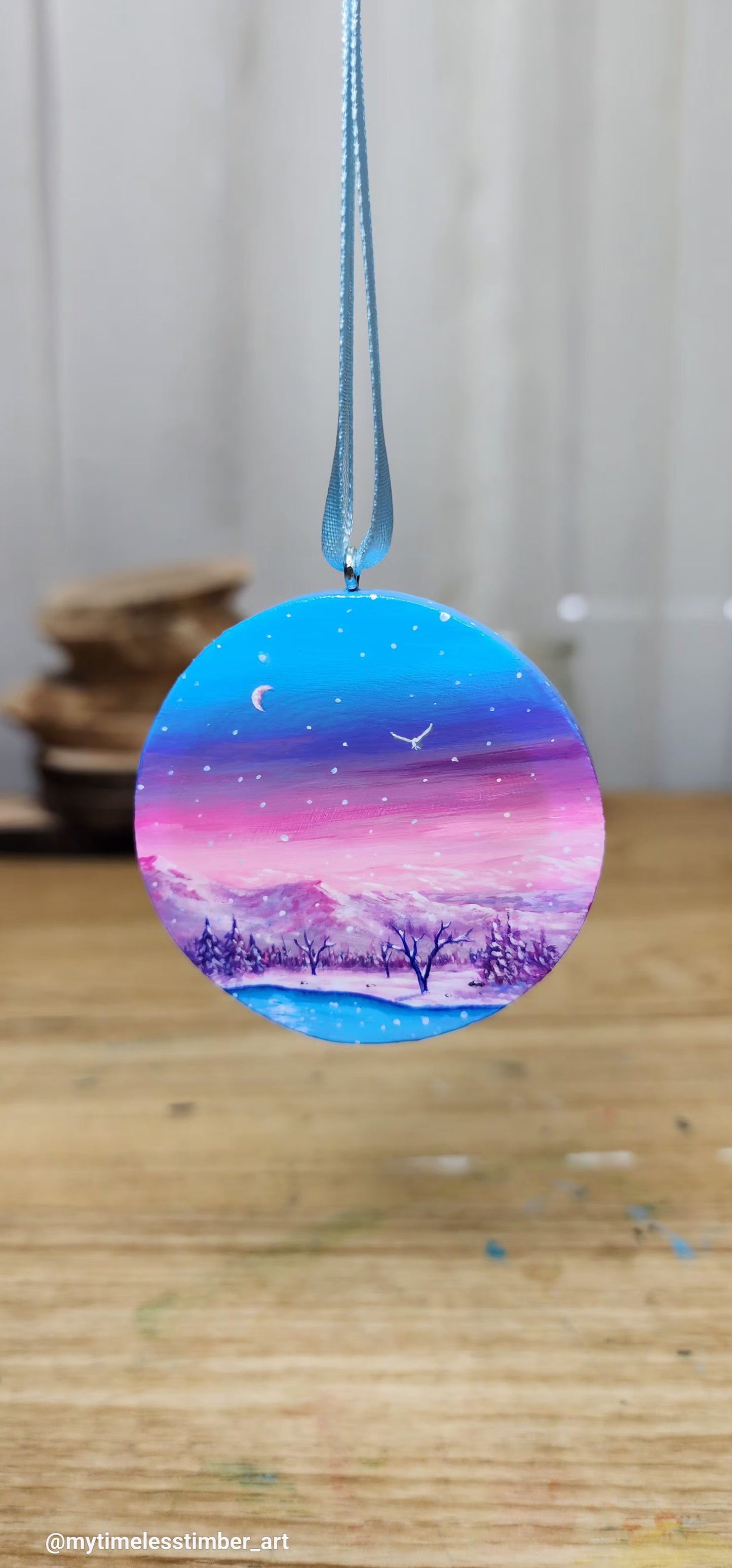 "Snow is Falling at Twilight"