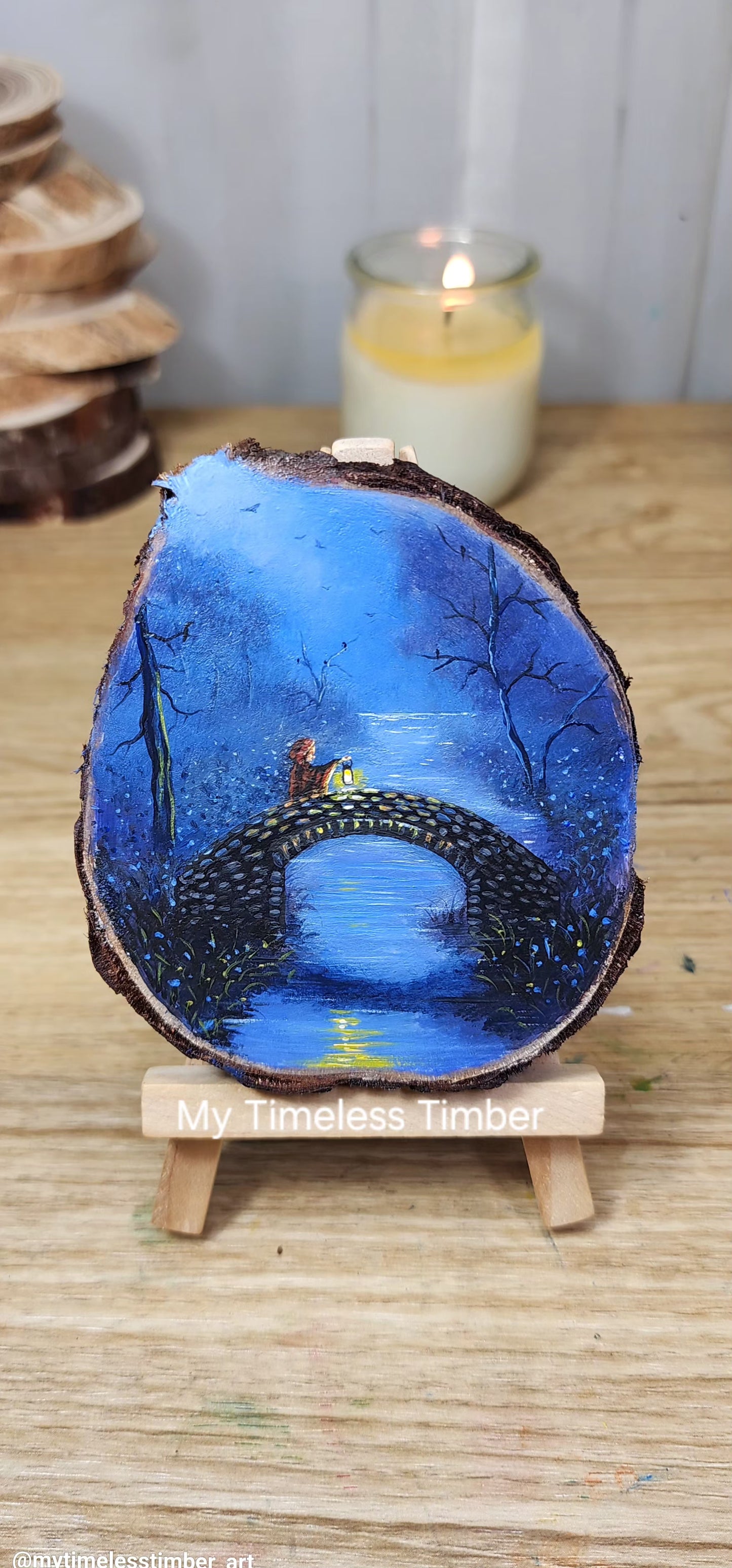 "Over the Stone Bridge at Night"