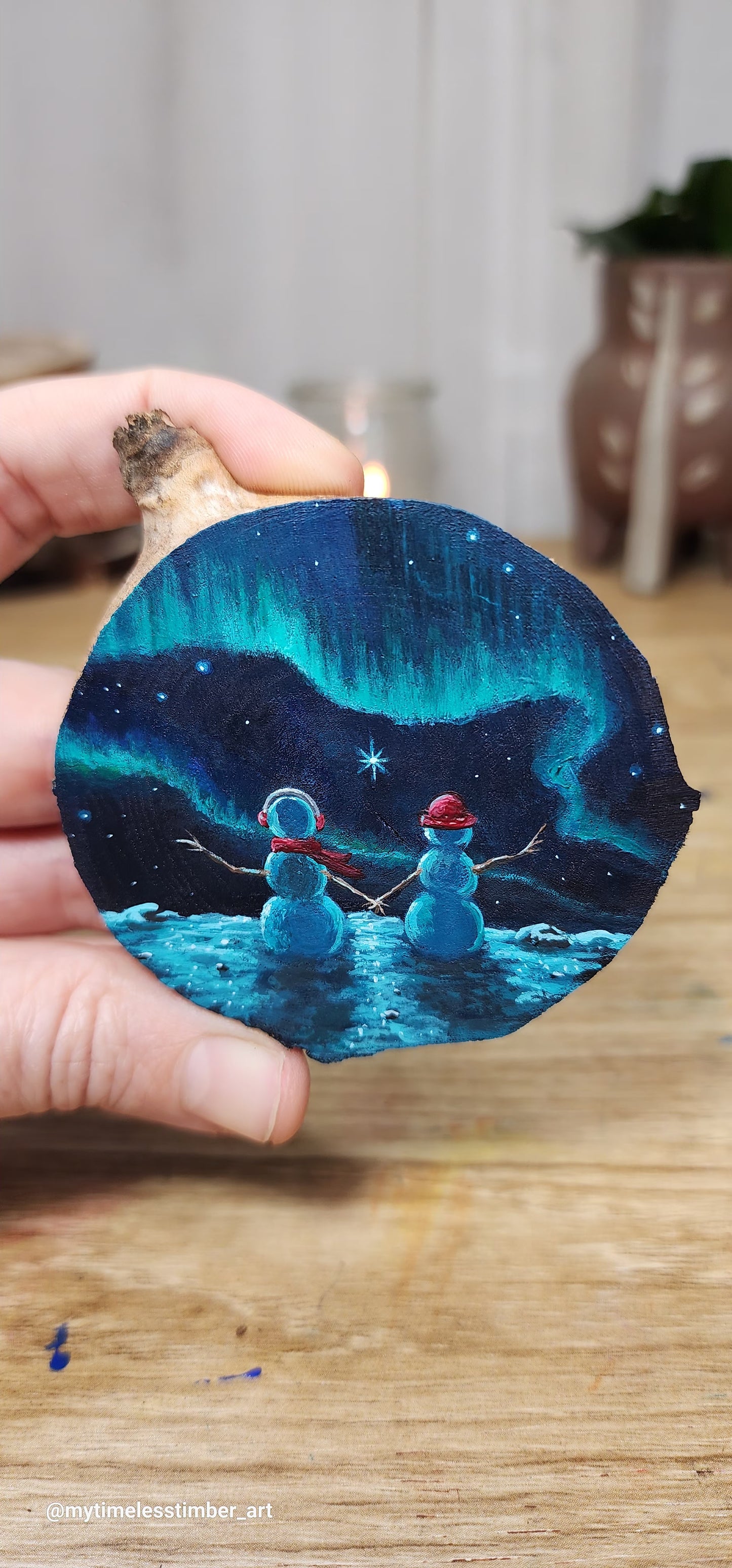 "Magical Night Under Northern Lights"