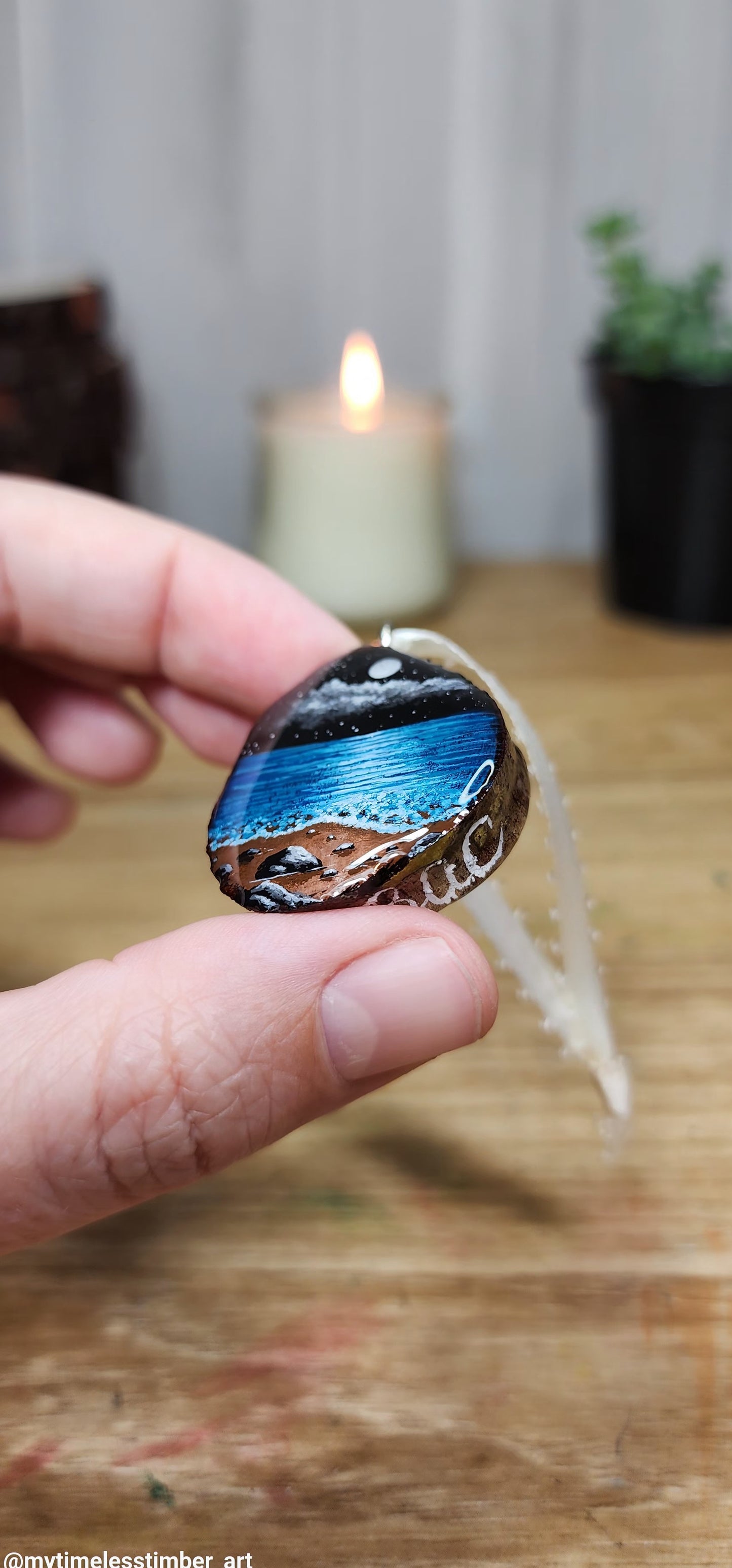 "Full Moon Shines Over the Tides"