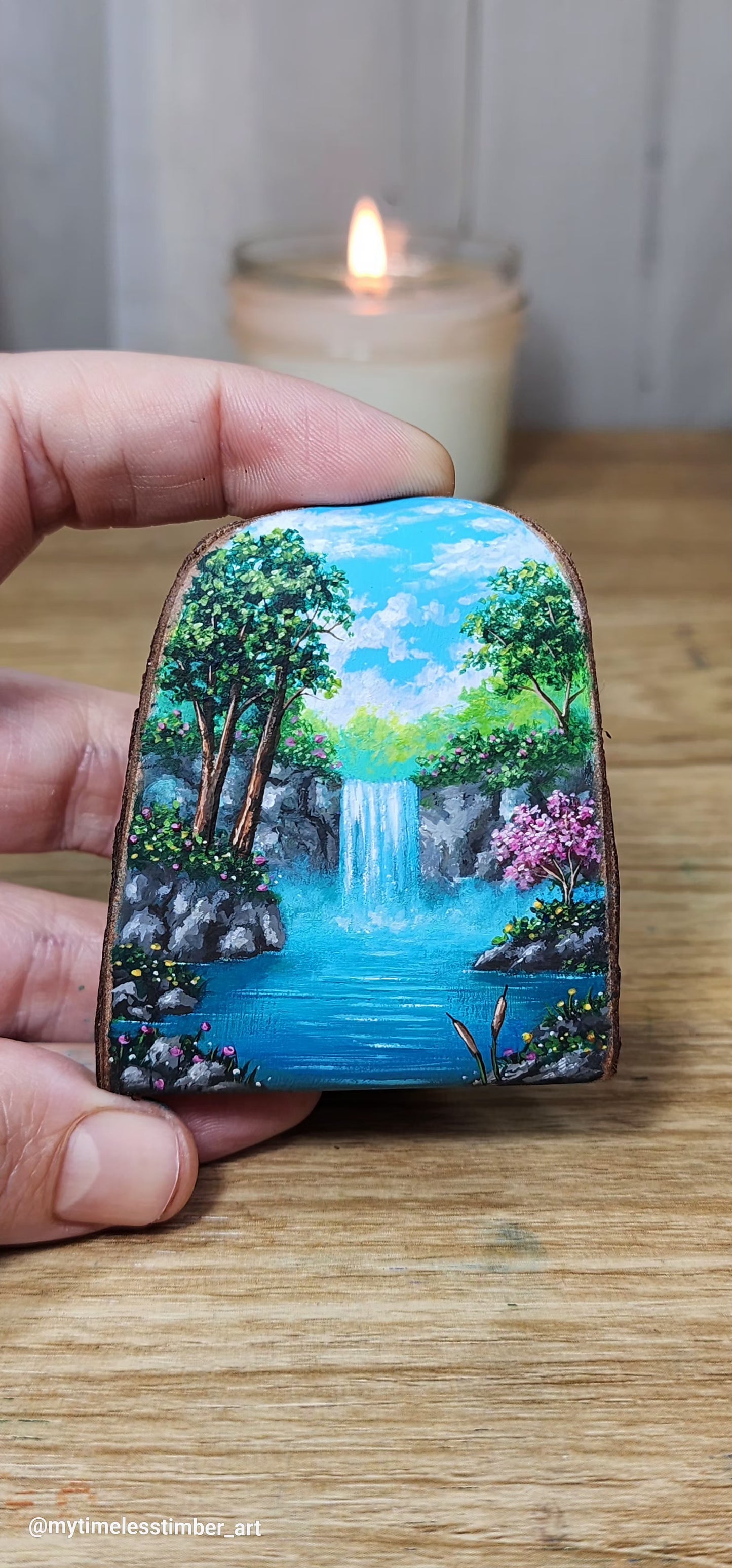 "Waterfall in the Spring"
