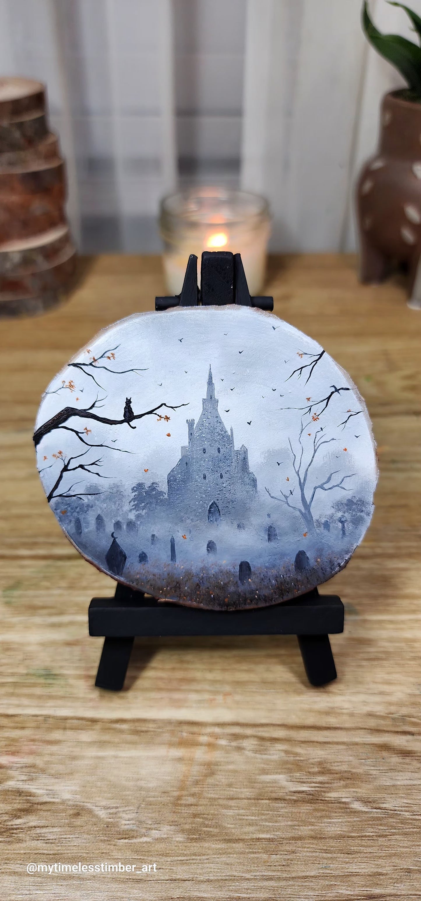 "Misty Morning by the Manor"