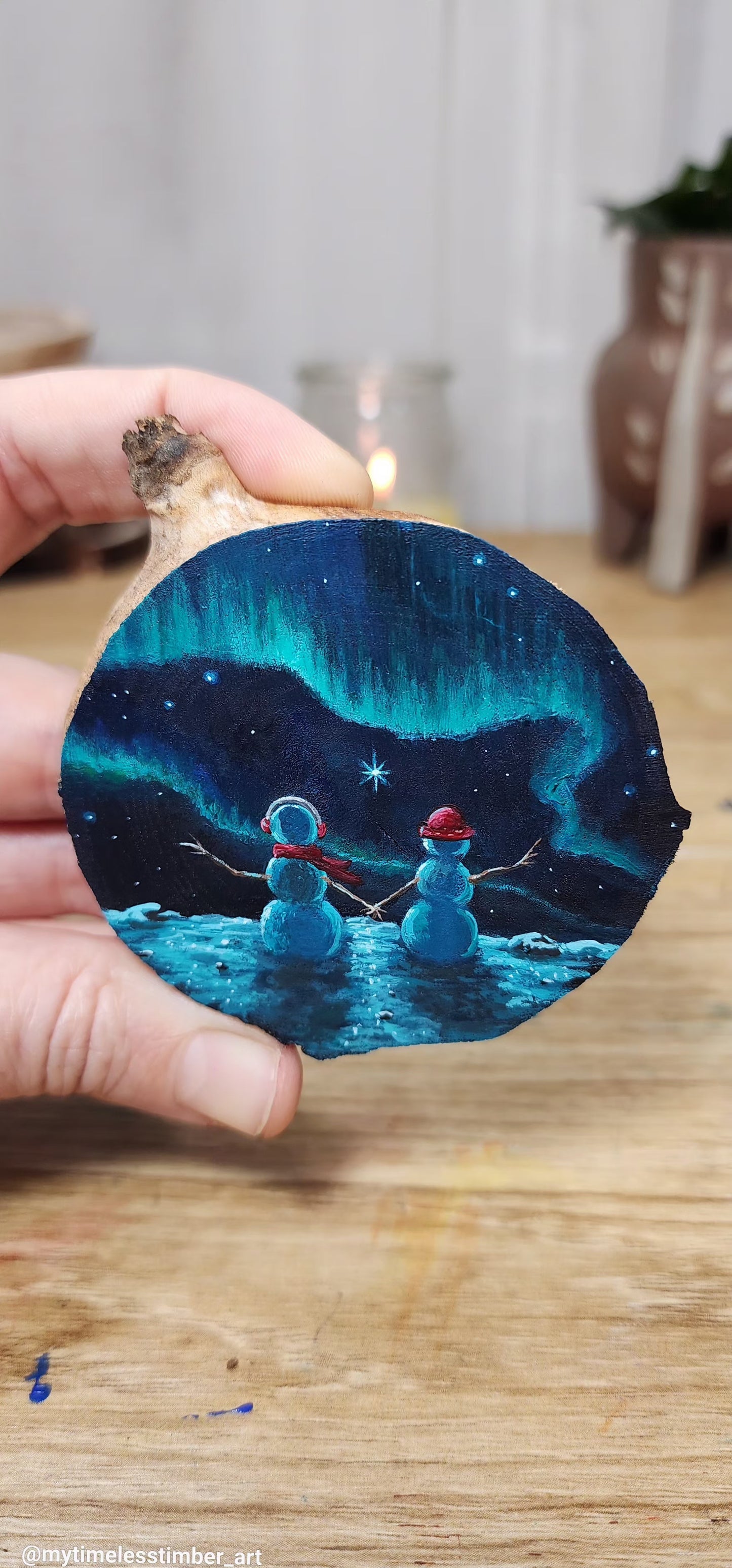 "Magical Night Under Northern Lights"