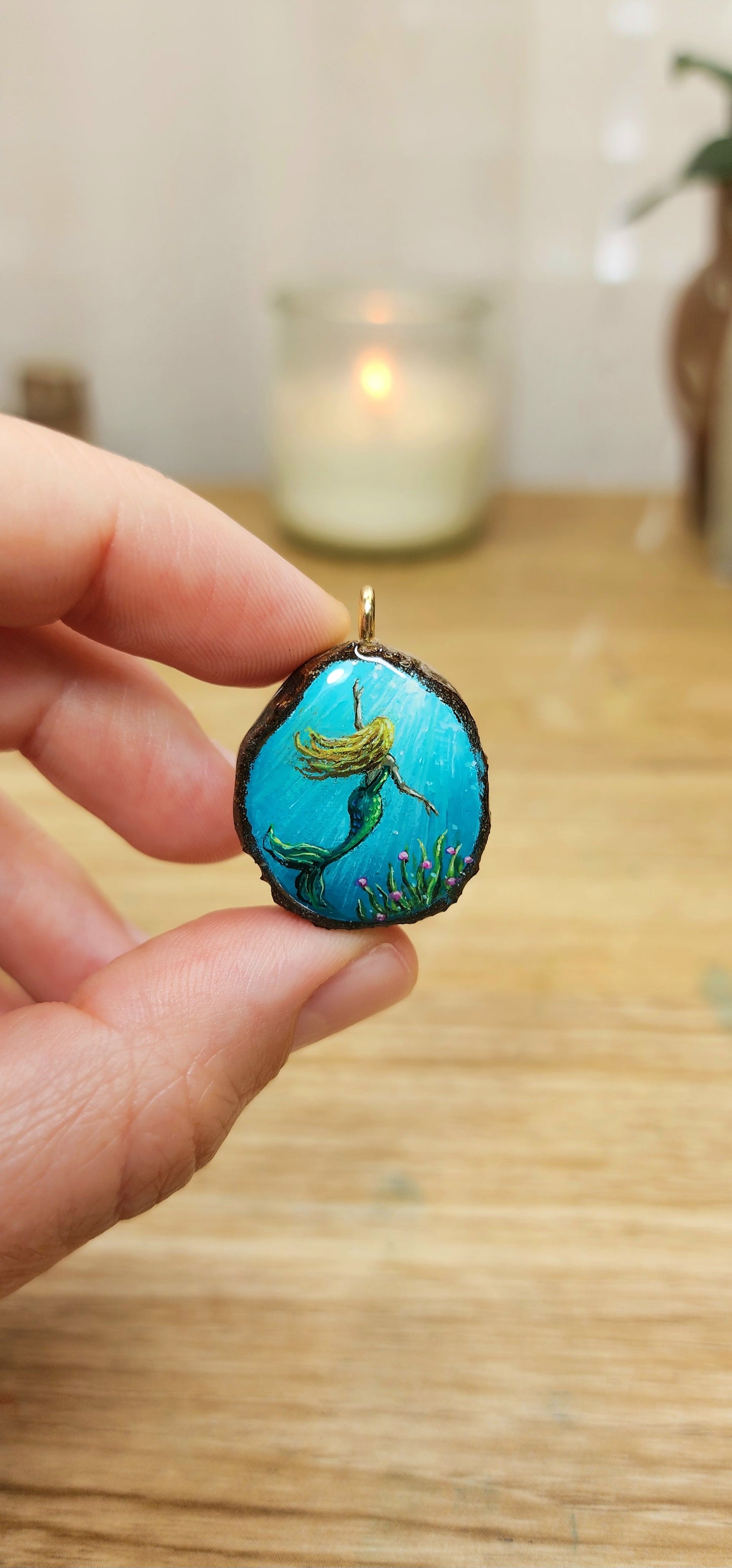 "Mermaid Under Sun Rays"