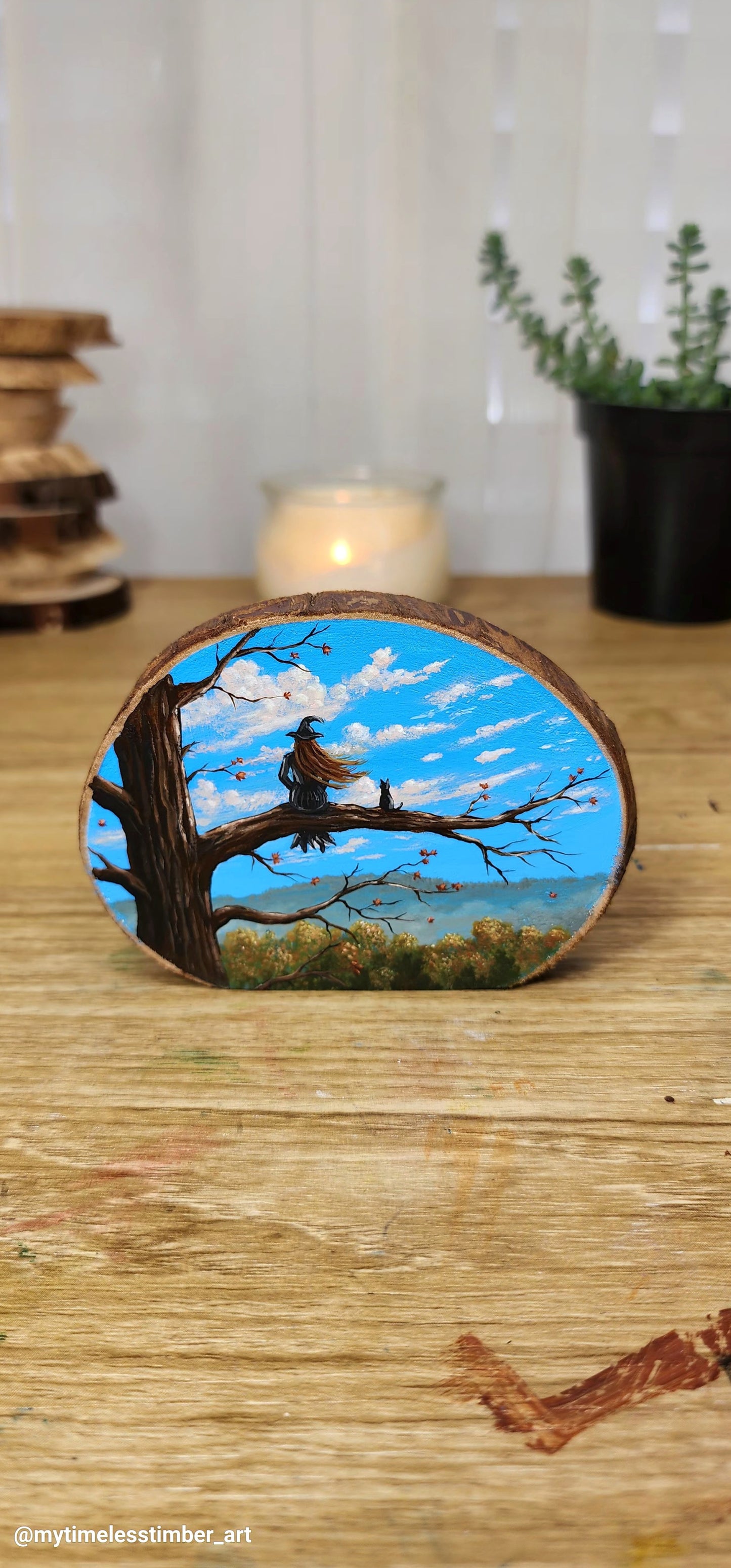 "Windy Day High in the Trees"