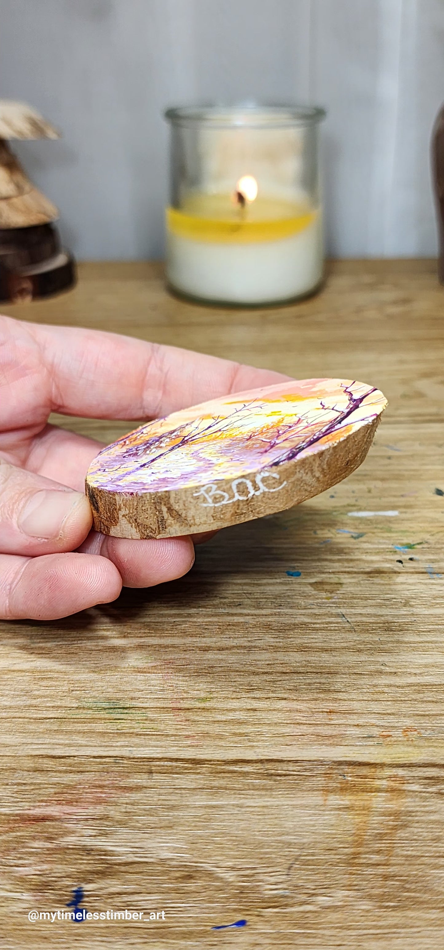 "Snowy Path at Dusk"