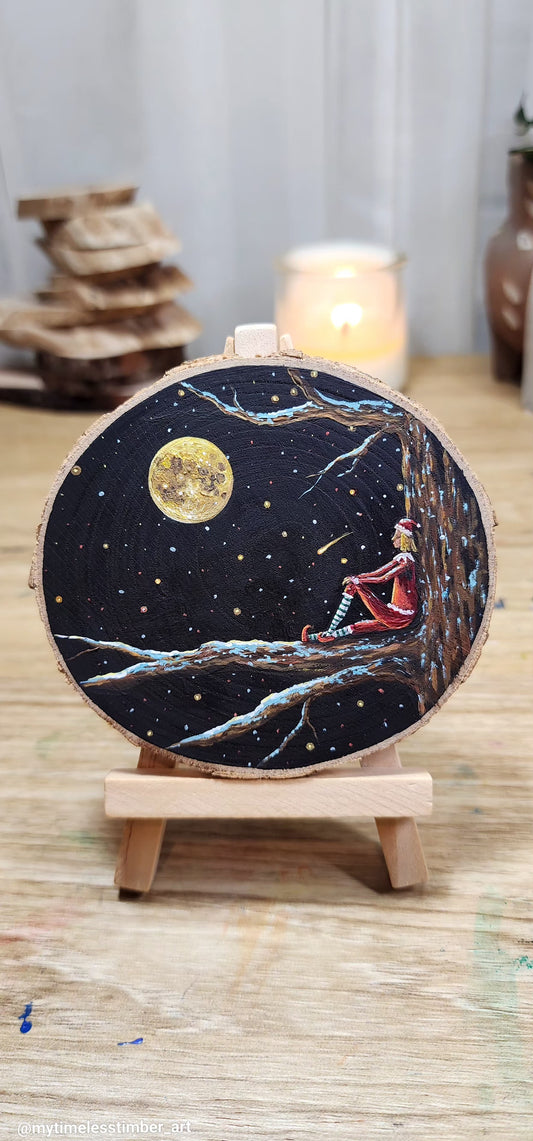 "The Elf Enjoys the Full Moon"