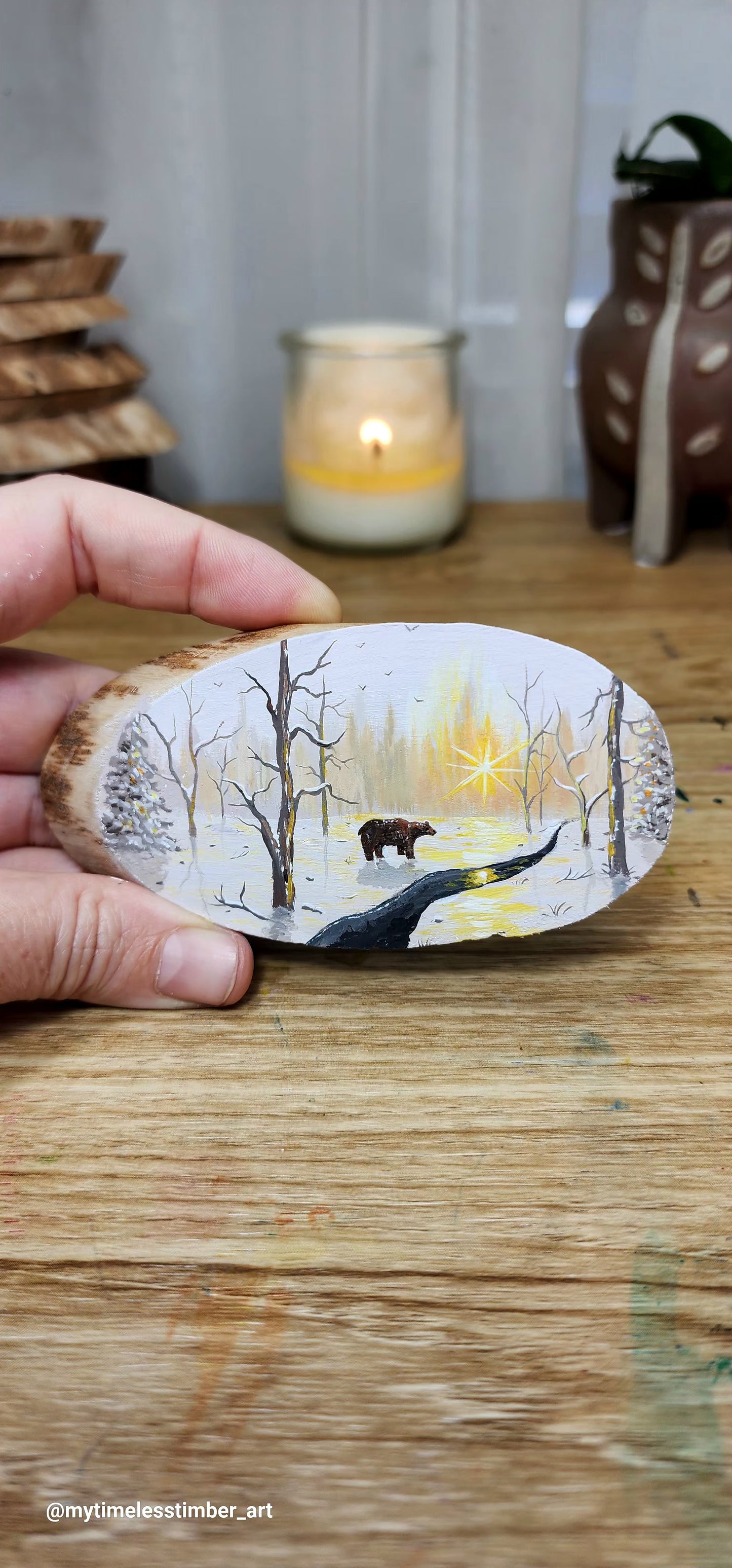 "The Bear Walks Towards the Cold Stream"