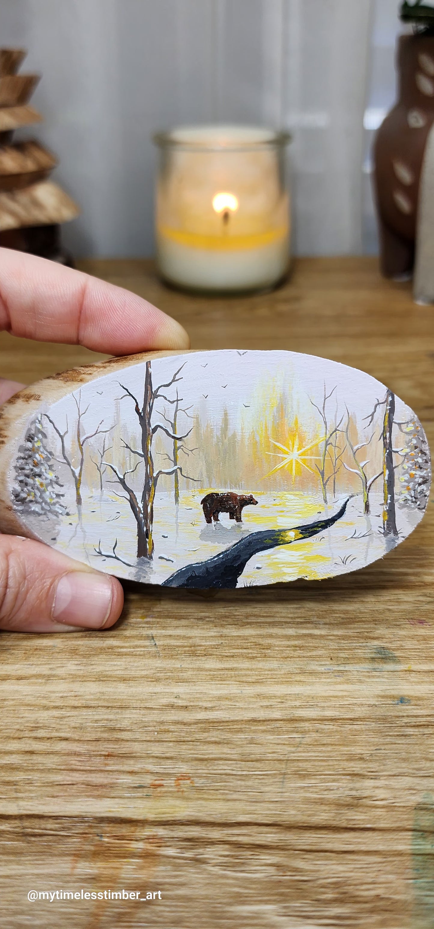 "The Bear Walks Towards the Cold Stream"