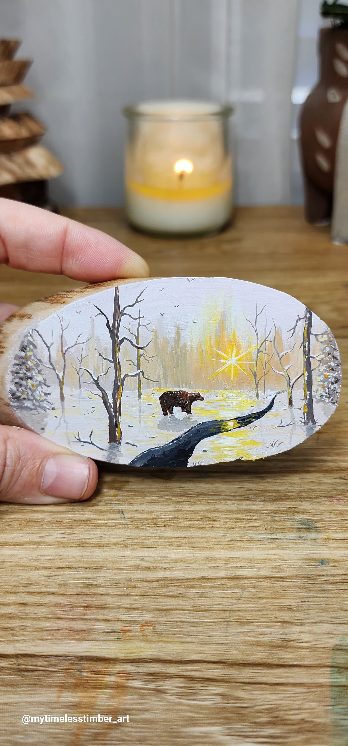 "The Bear Walks Towards the Cold Stream"