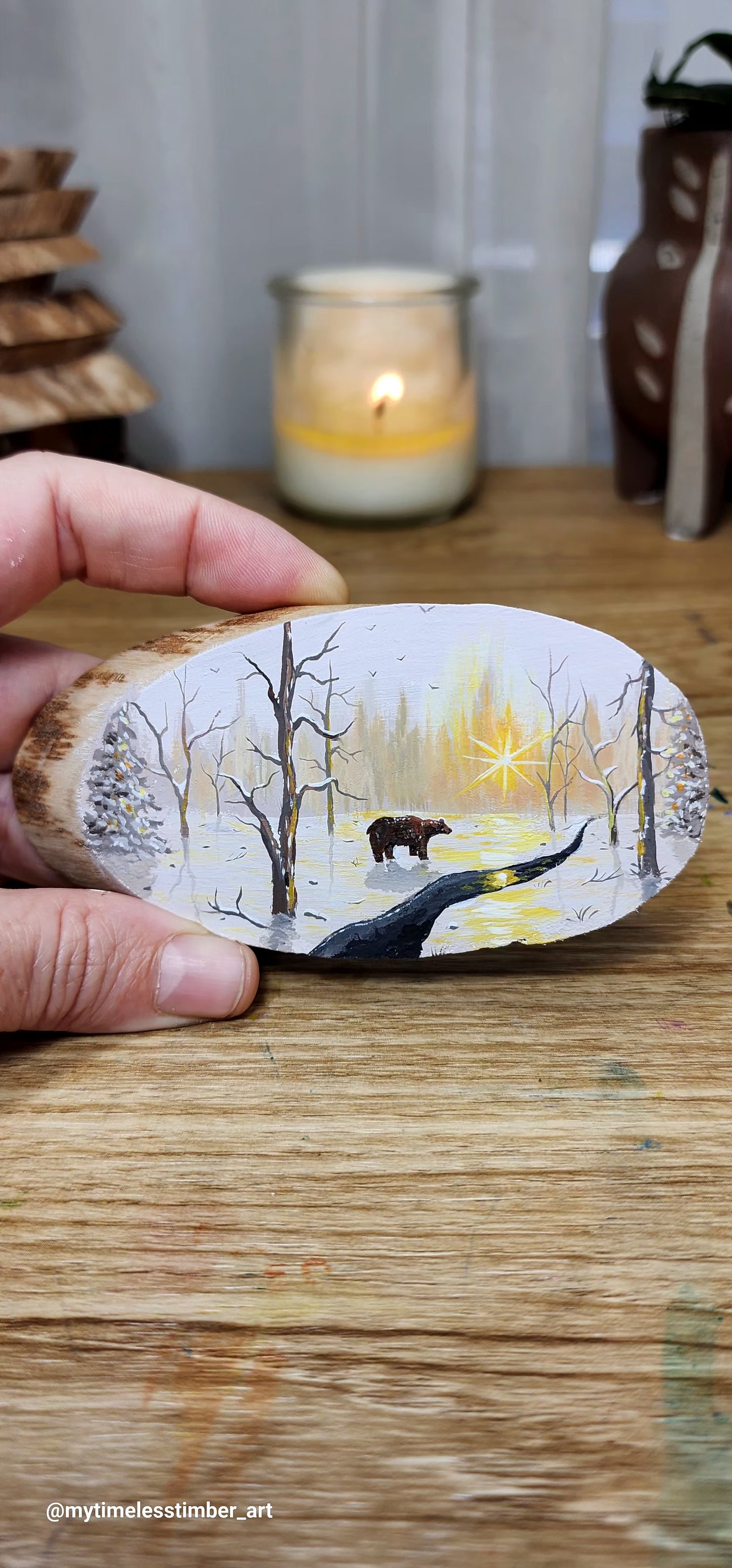 "The Bear Walks Towards the Cold Stream"