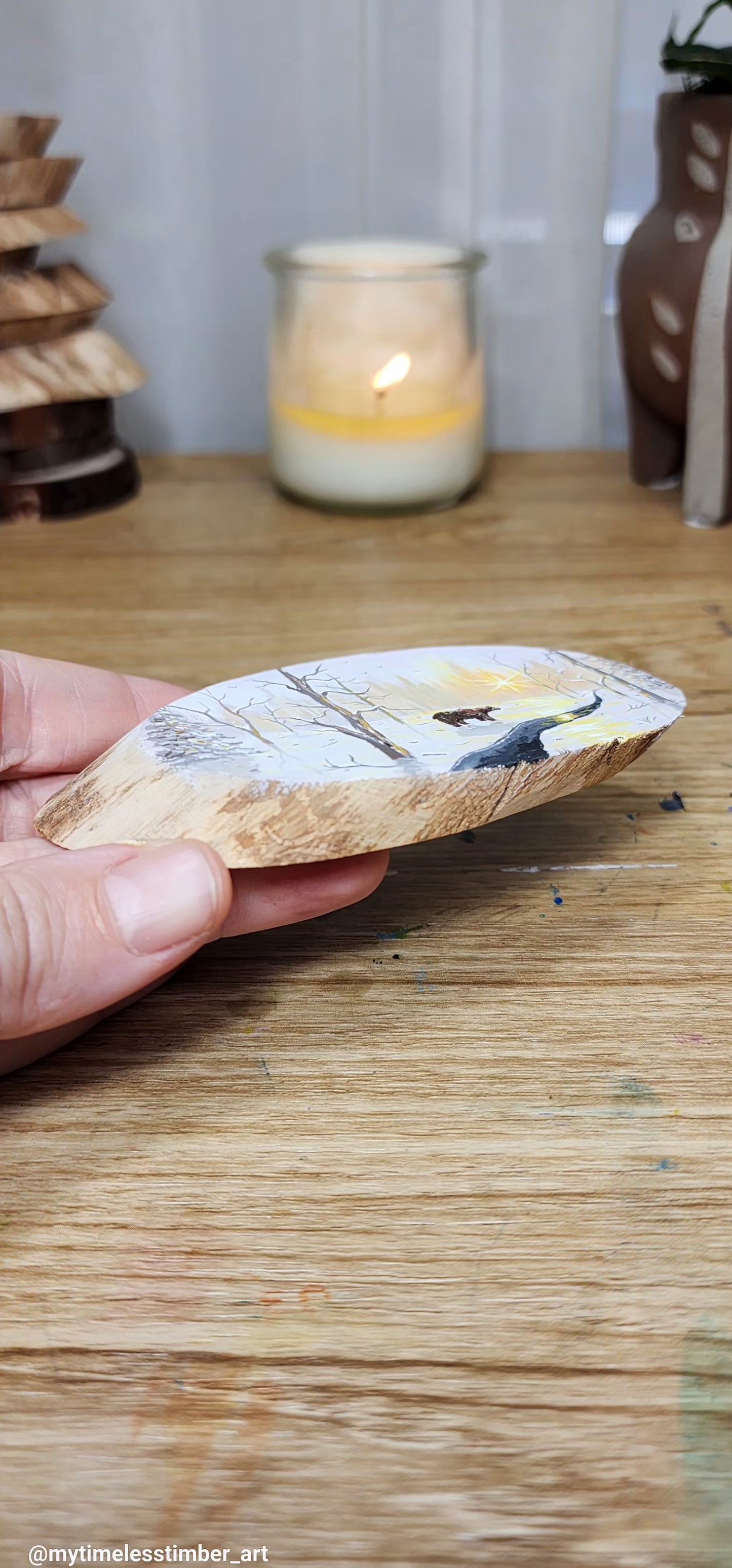 "The Bear Walks Towards the Cold Stream"