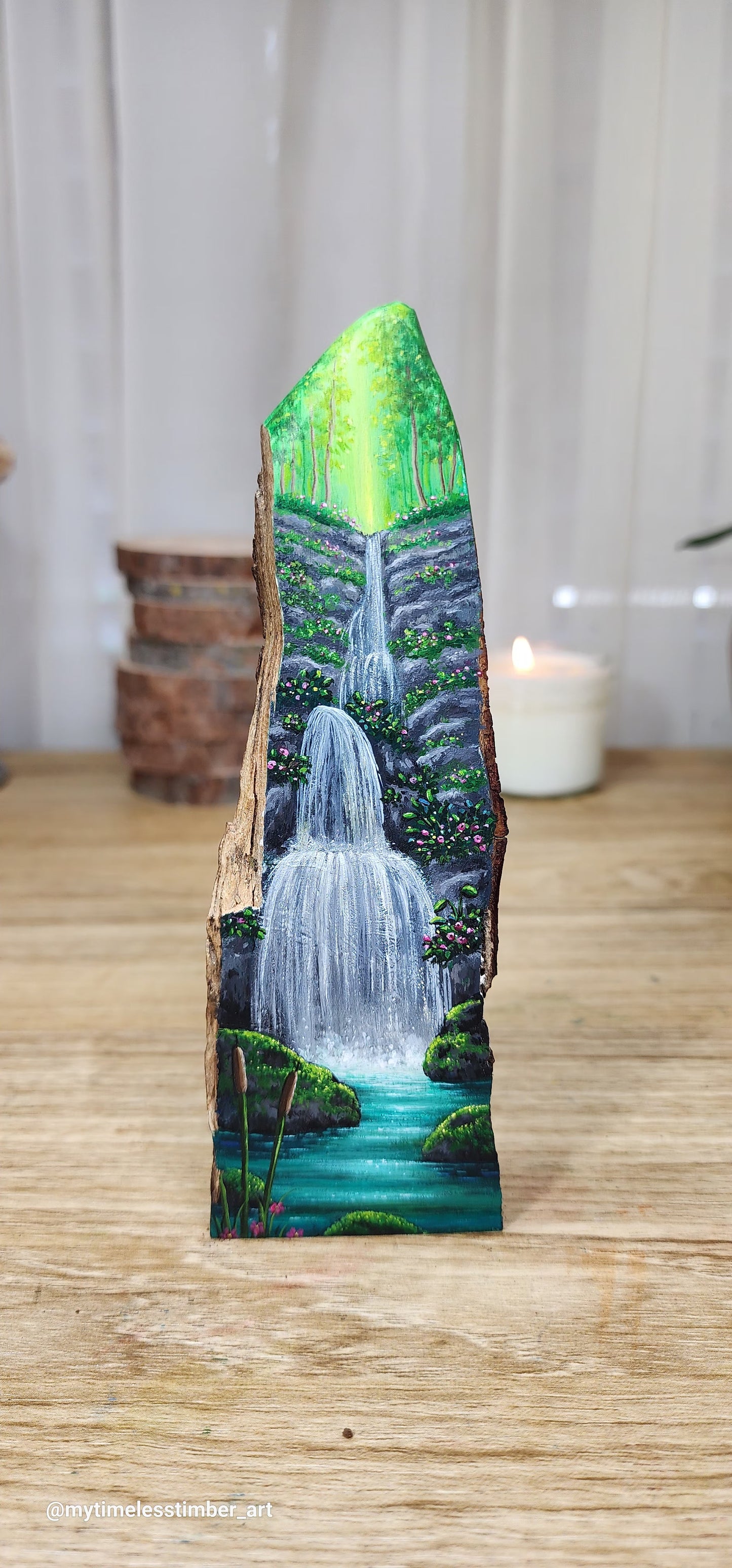 "Mossy Rocks and Waterfalls"