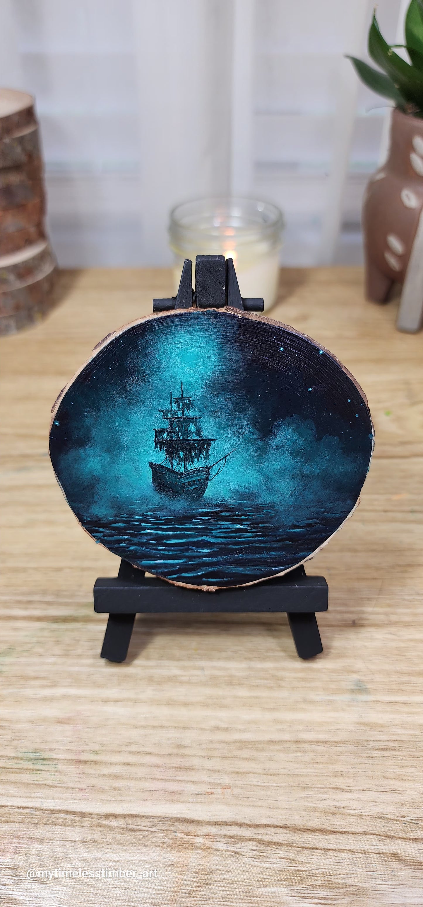 "Ghost Ship in the Misty Seas"