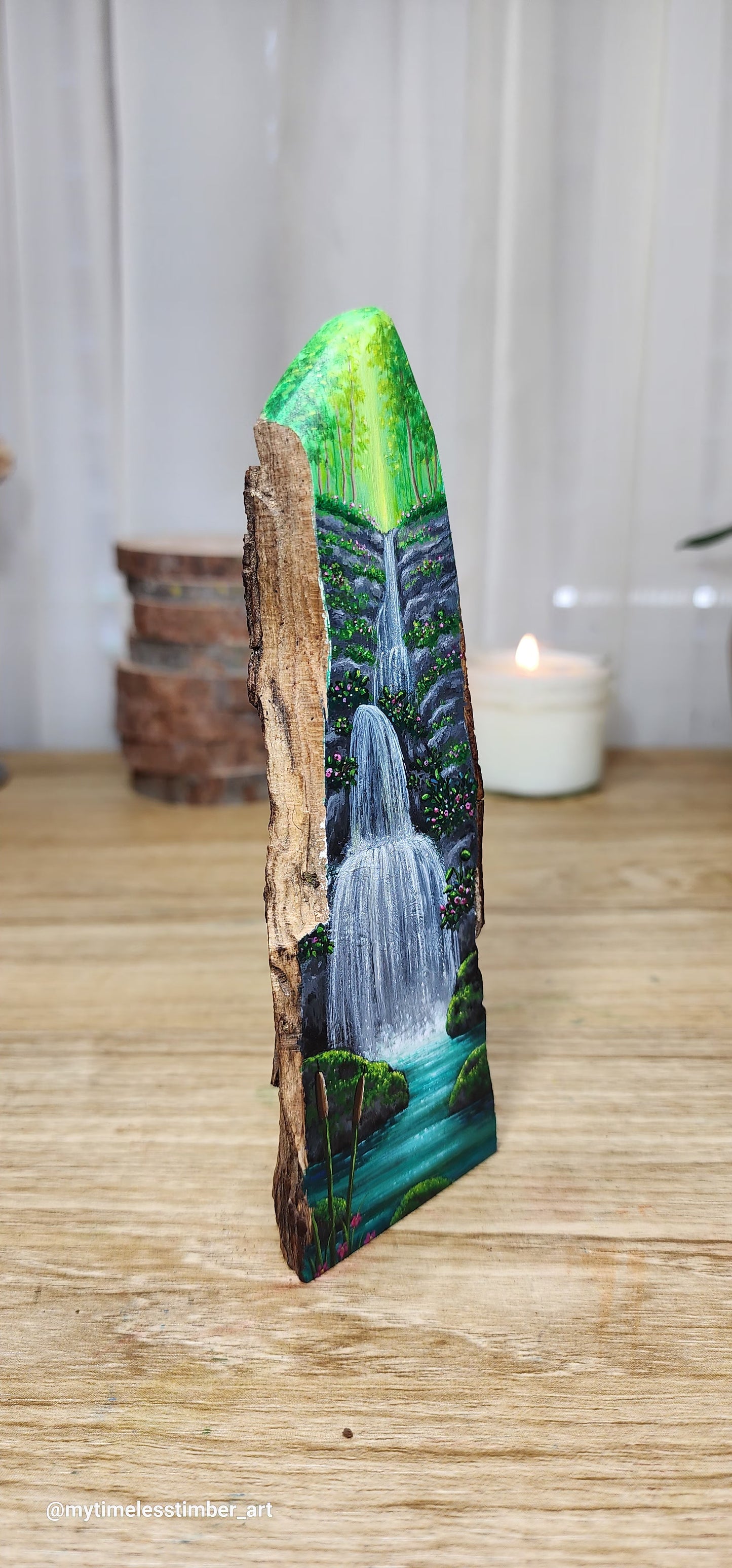 "Mossy Rocks and Waterfalls"