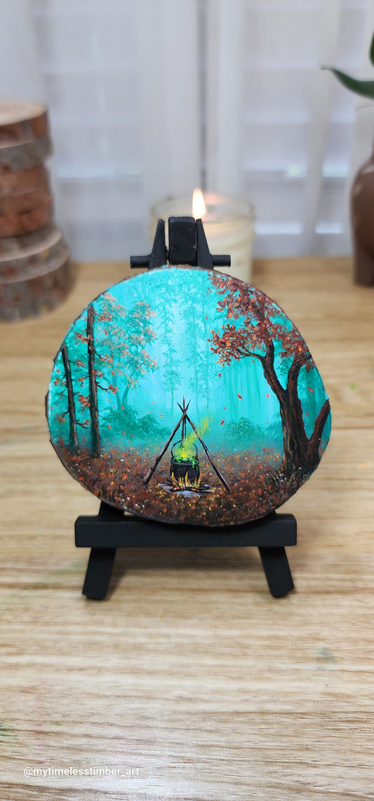 "Leaves Fall as the Cauldron Bubbles"