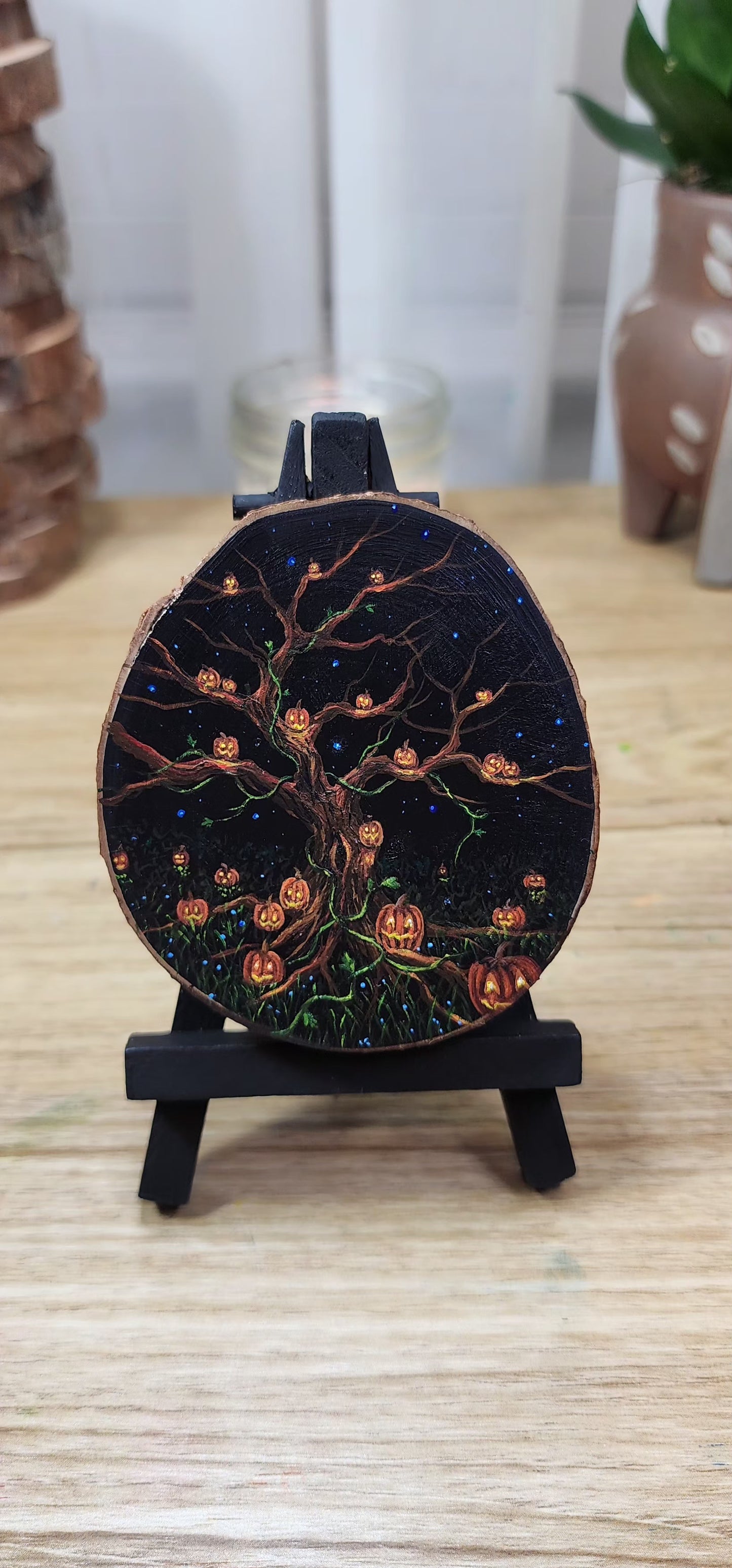 "Jack-o-lanterns Around the Tree"