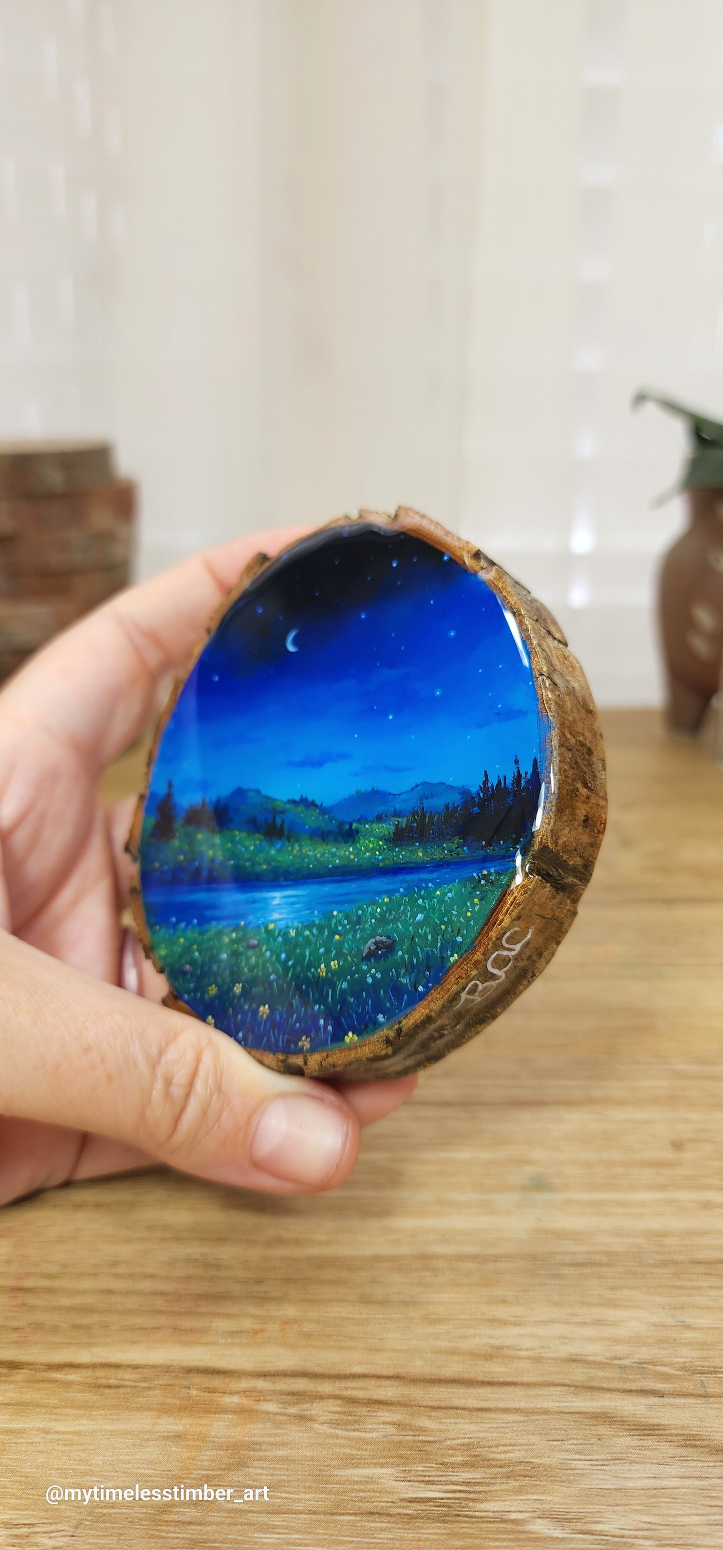 "Crescent Moon Over the Hills"