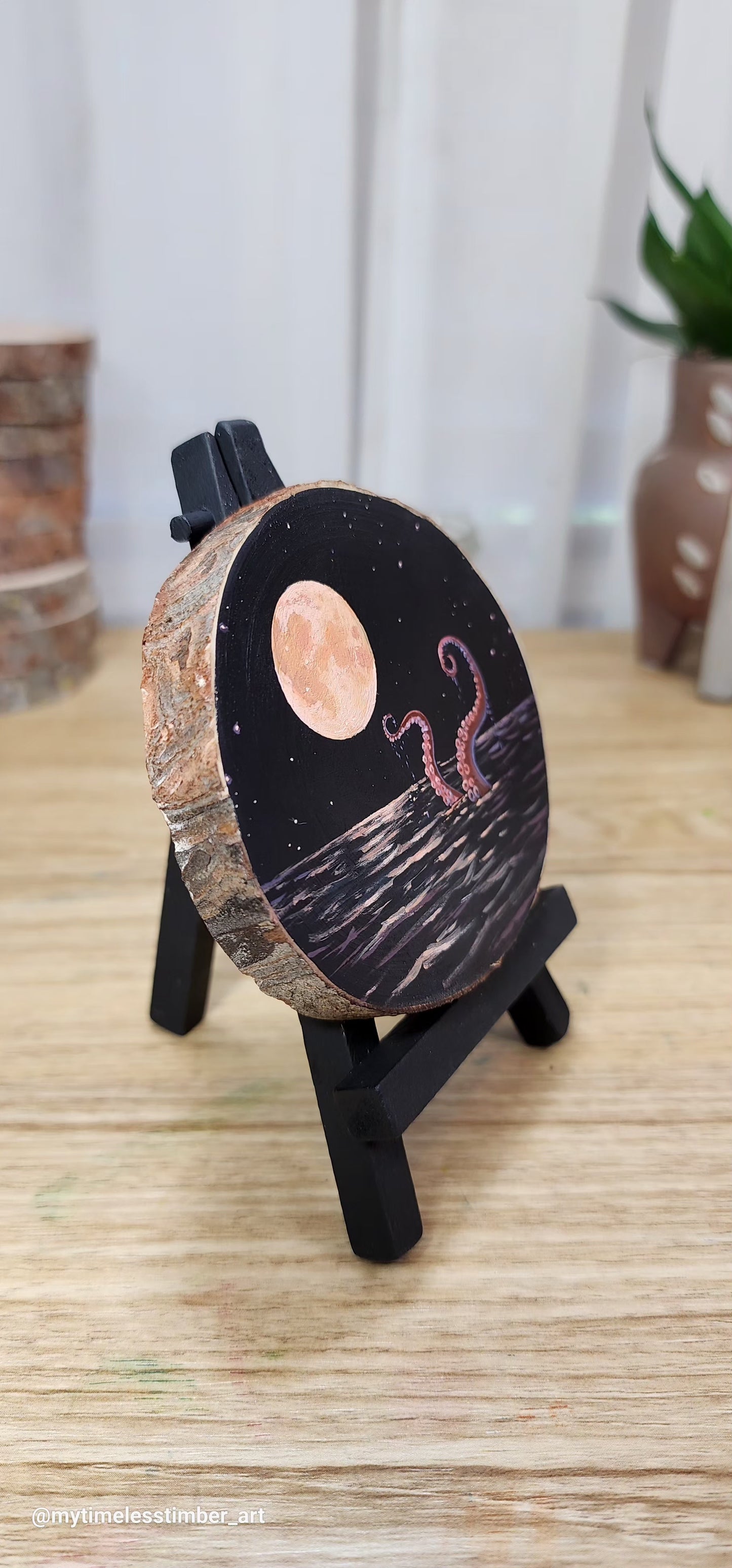 "Kraken Emerges Under the Full Moon"