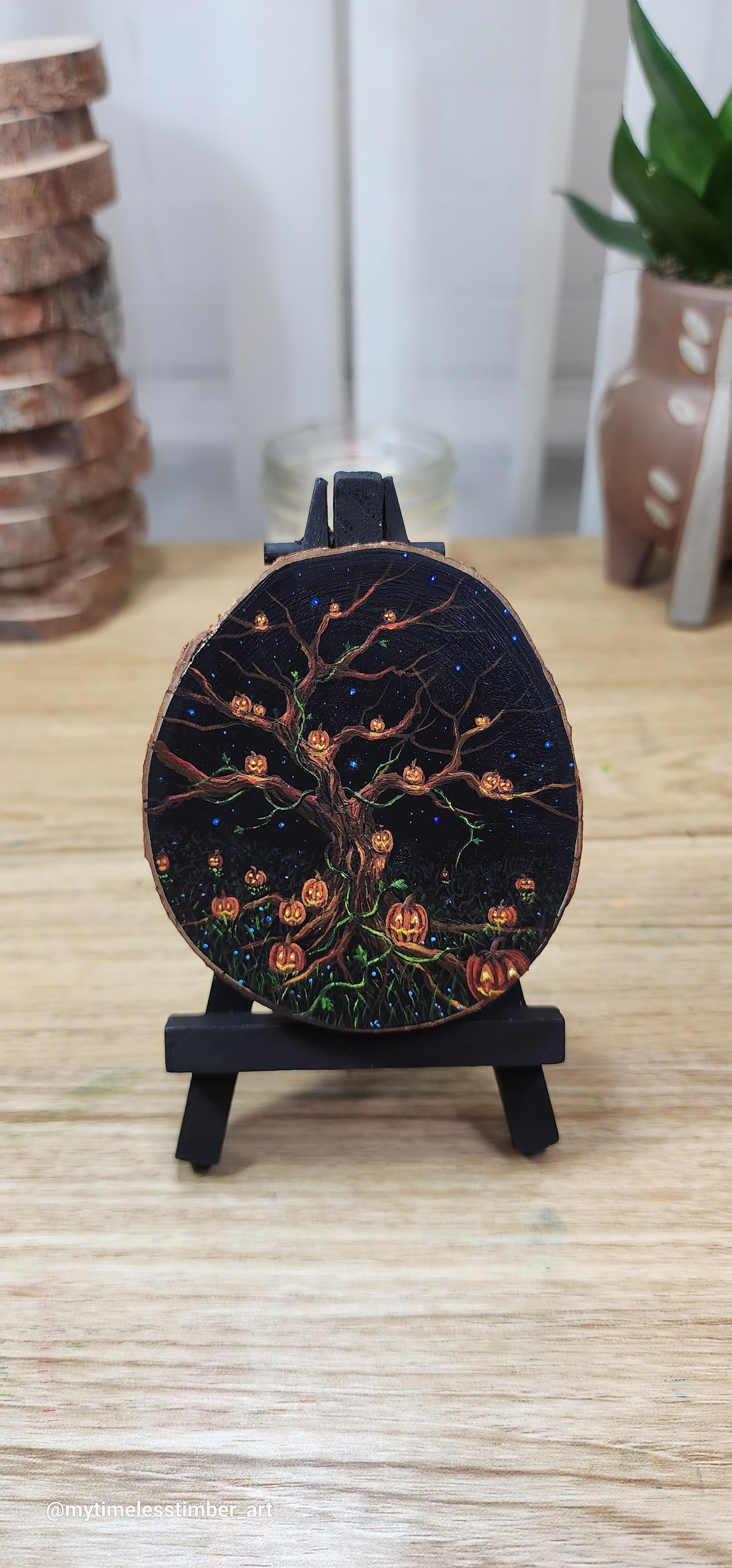 "Jack-o-lanterns Around the Tree"