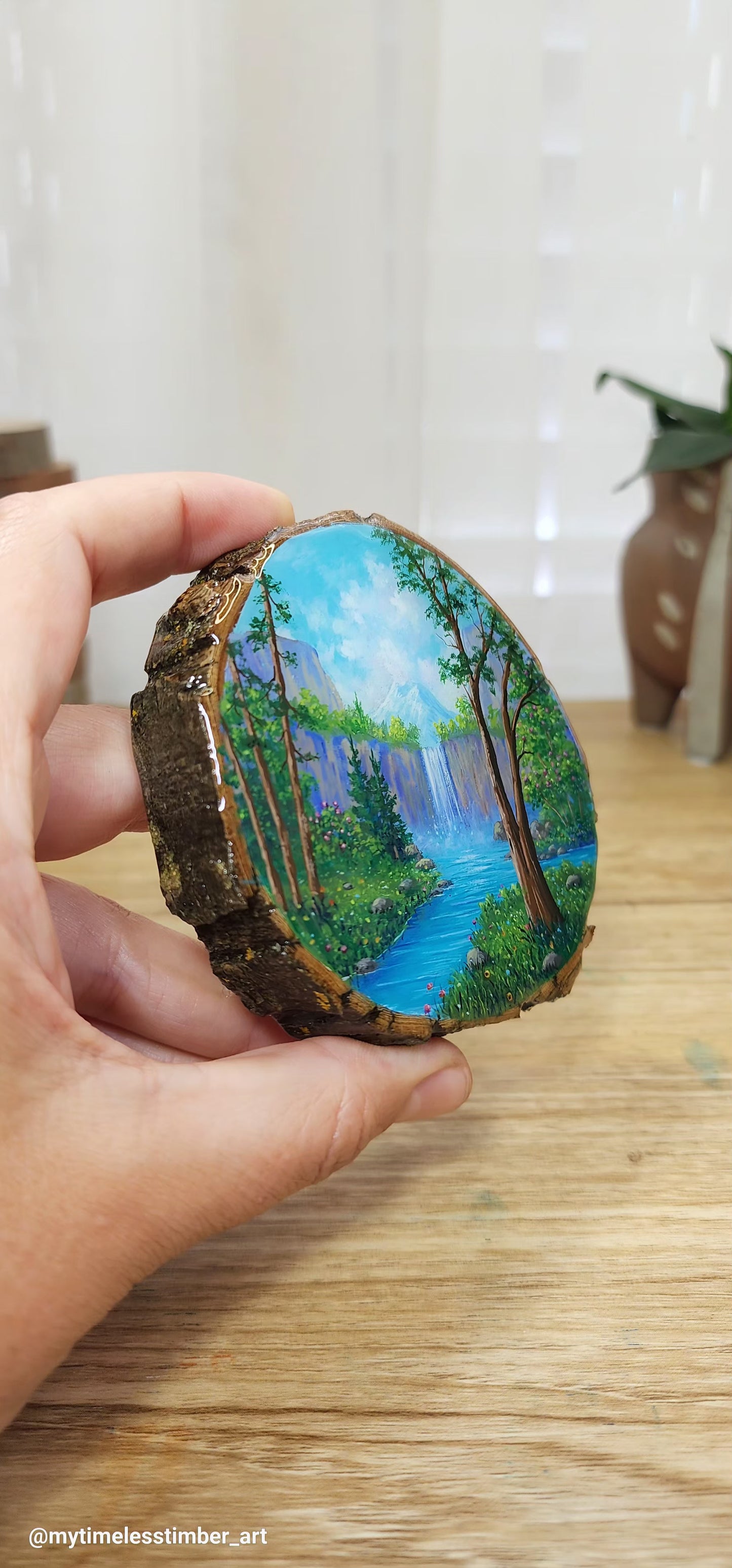 "Spring Day by the Stream