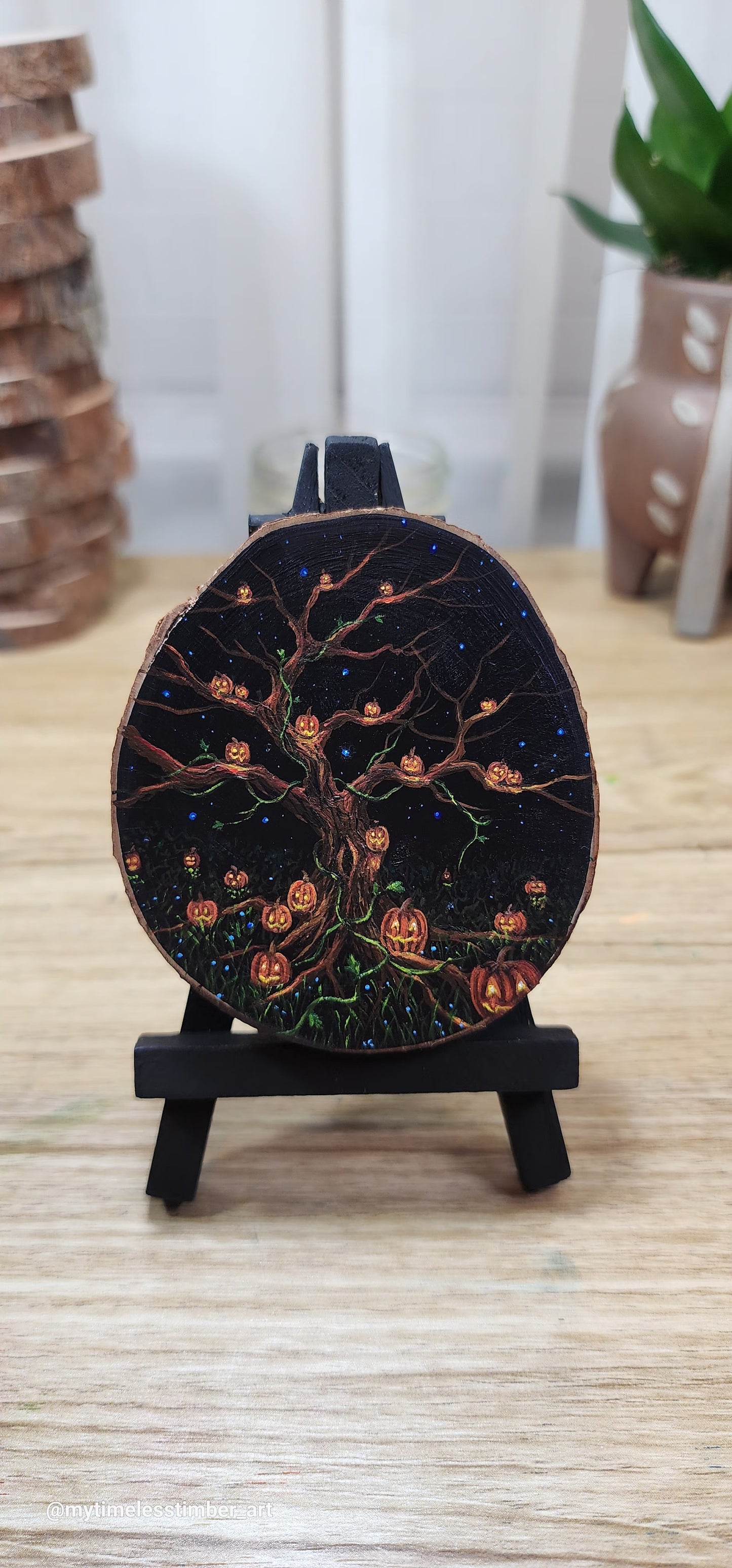 "Jack-o-lanterns Around the Tree"