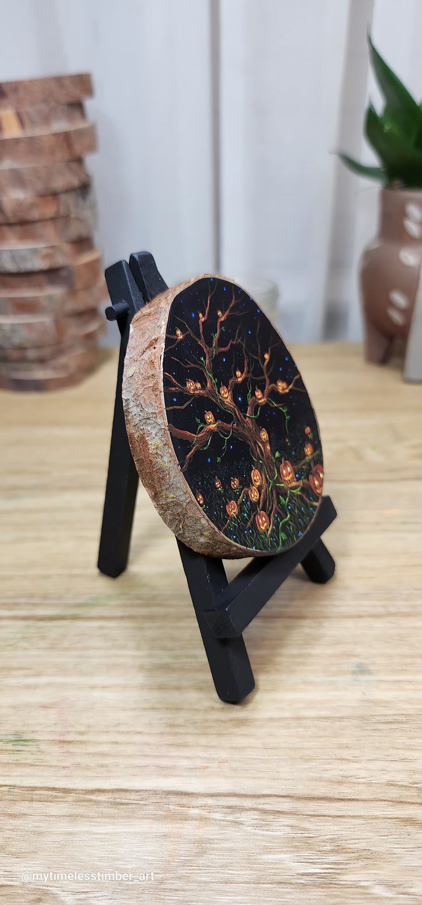 "Jack-o-lanterns Around the Tree"