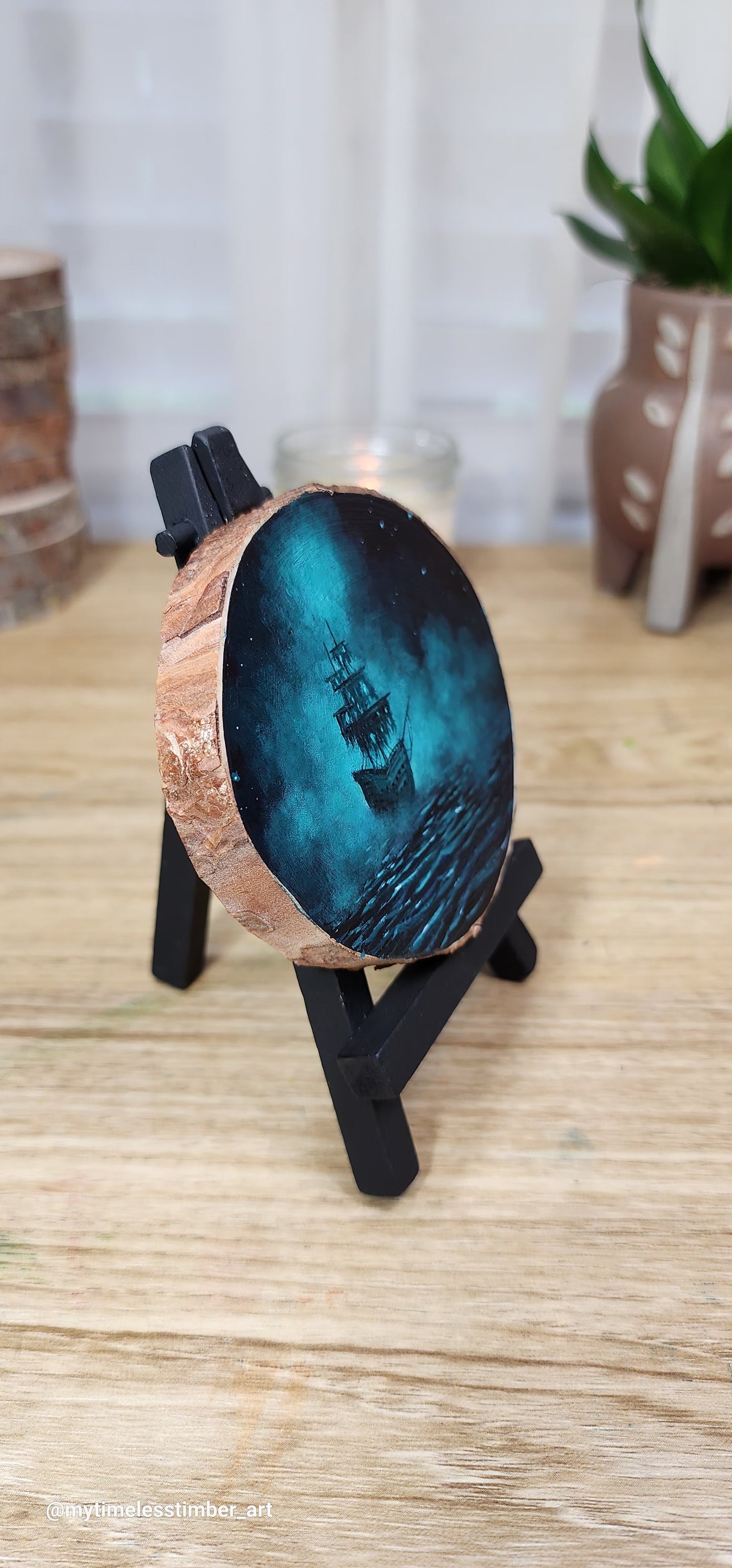 "Ghost Ship in the Misty Seas"