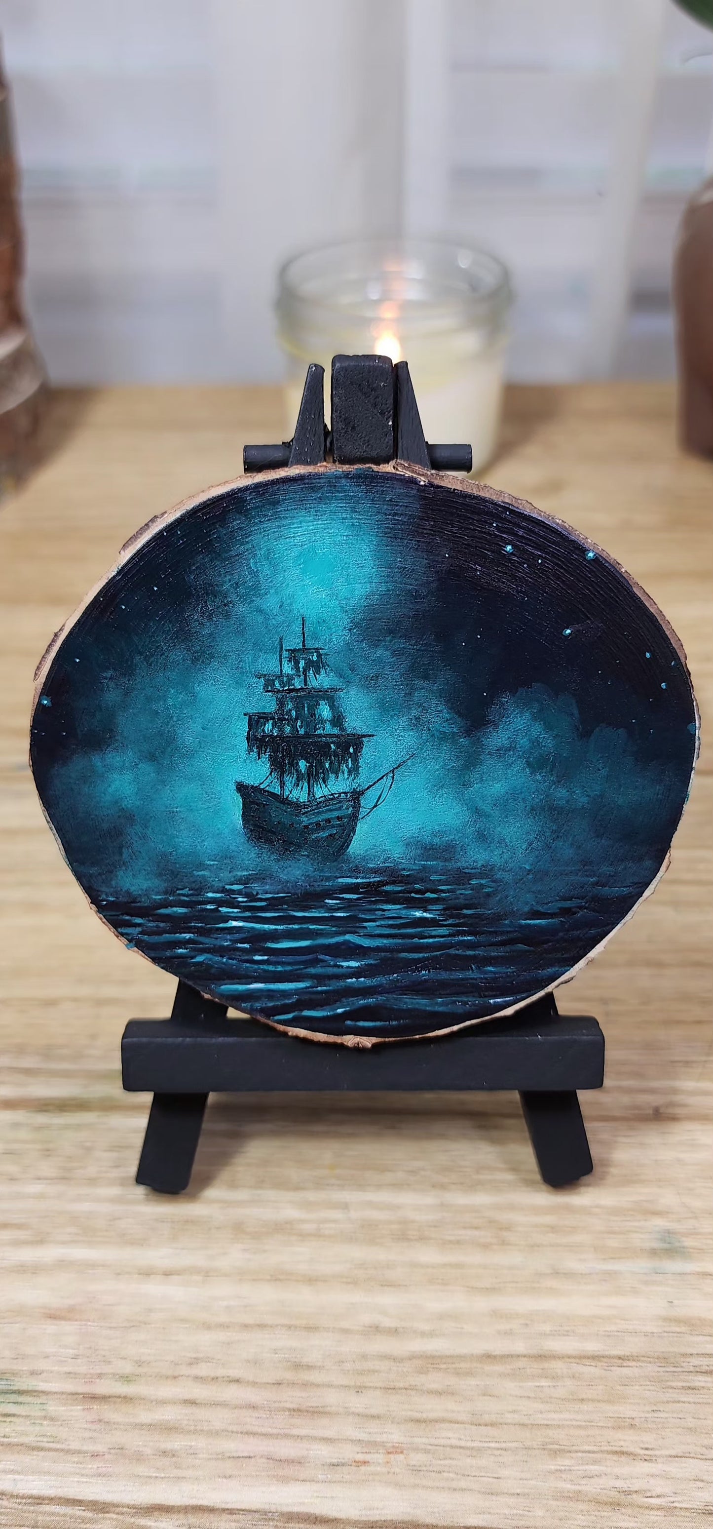 "Ghost Ship in the Misty Seas"