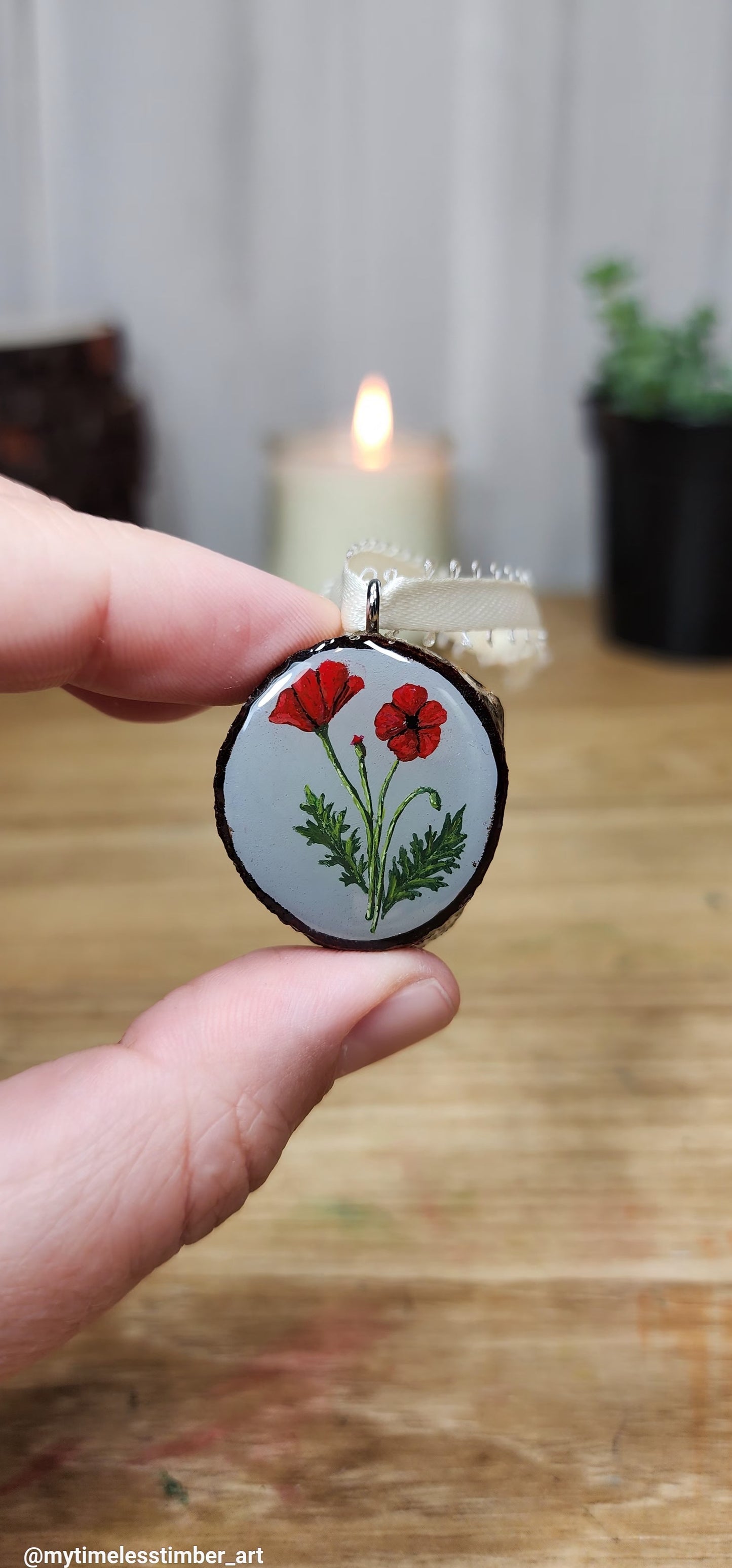 "Red Poppy With New Blooms"