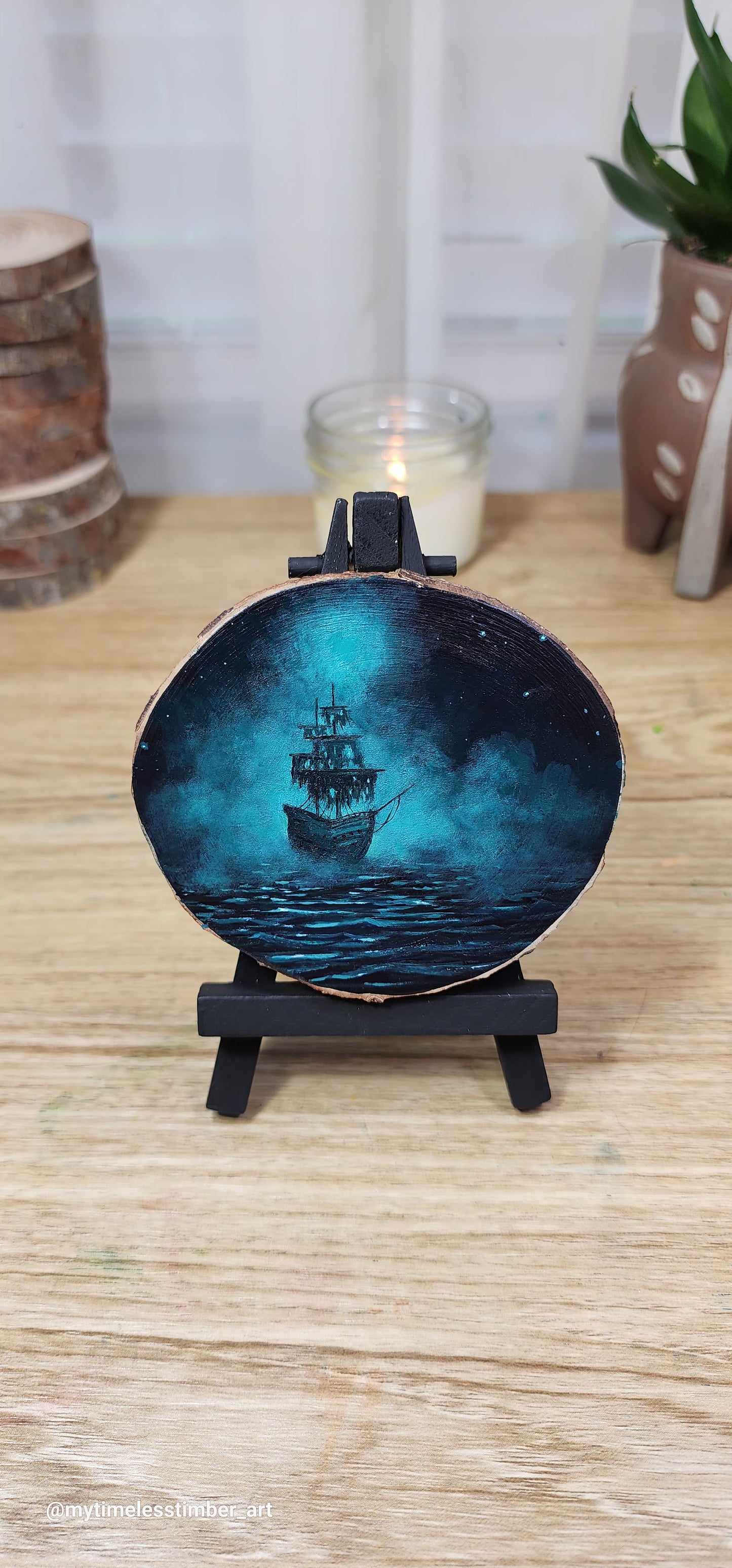 "Ghost Ship in the Misty Seas"