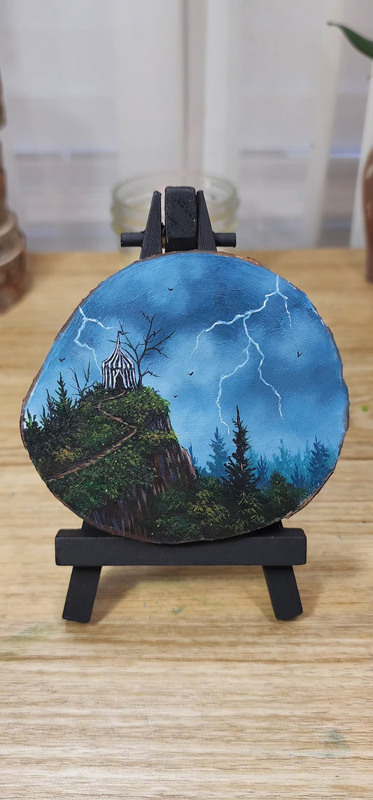 "Spooky Circus Tent on the Hill"