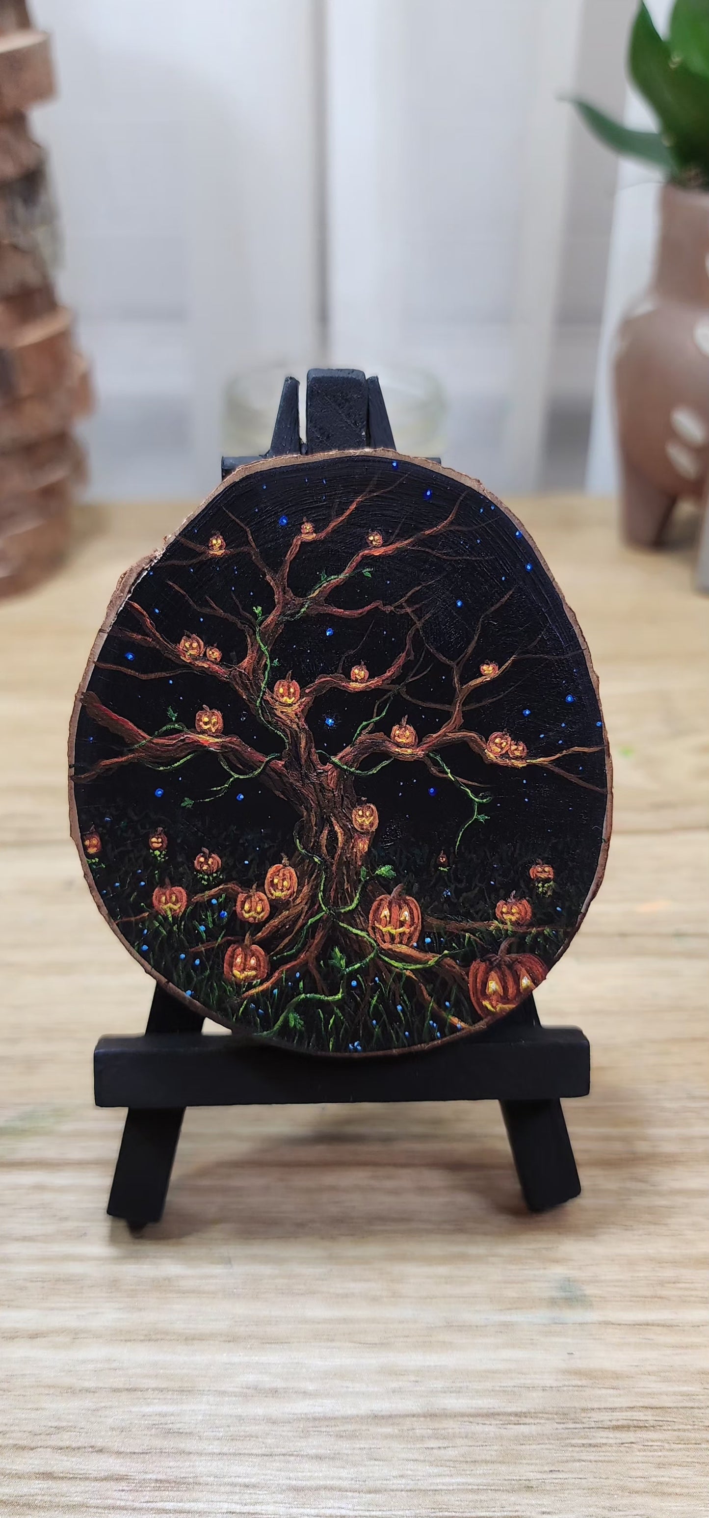 "Jack-o-lanterns Around the Tree"