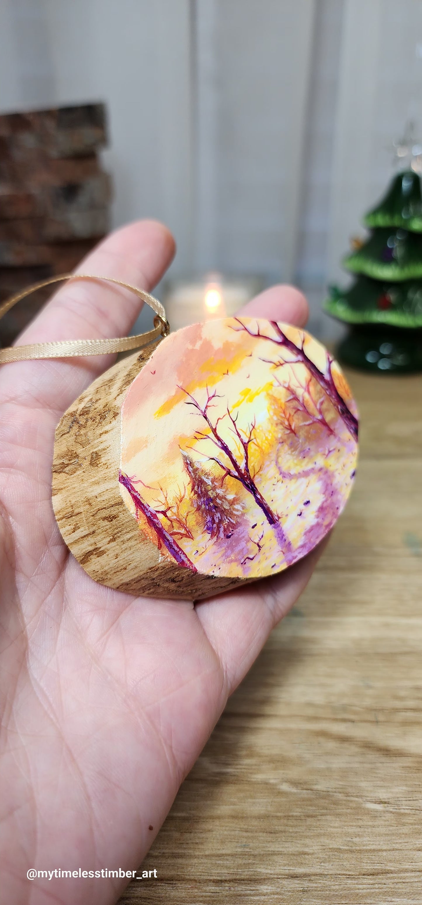 "Snowy Path at Dusk"