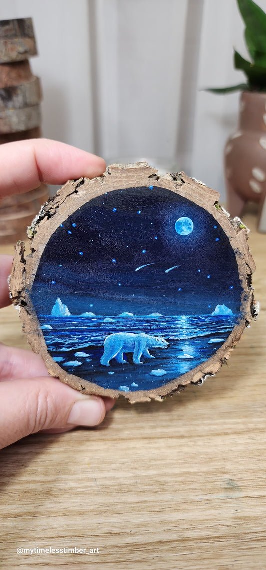 "A Walk Along the Icy Beach"