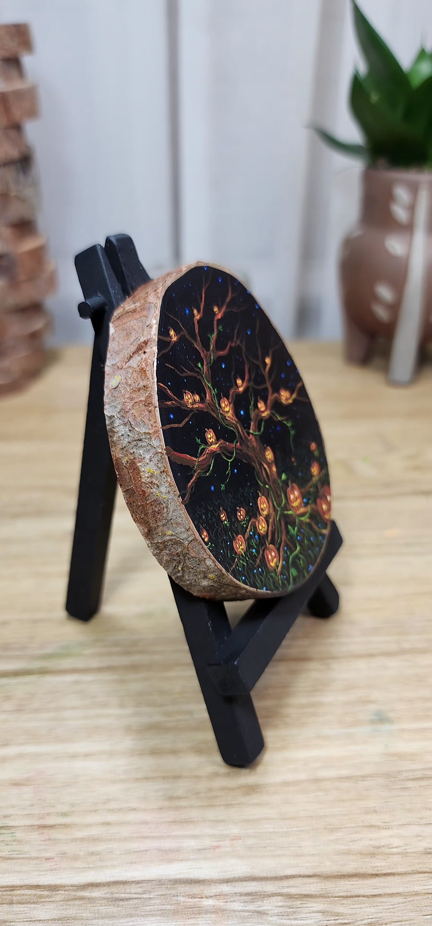 "Jack-o-lanterns Around the Tree"