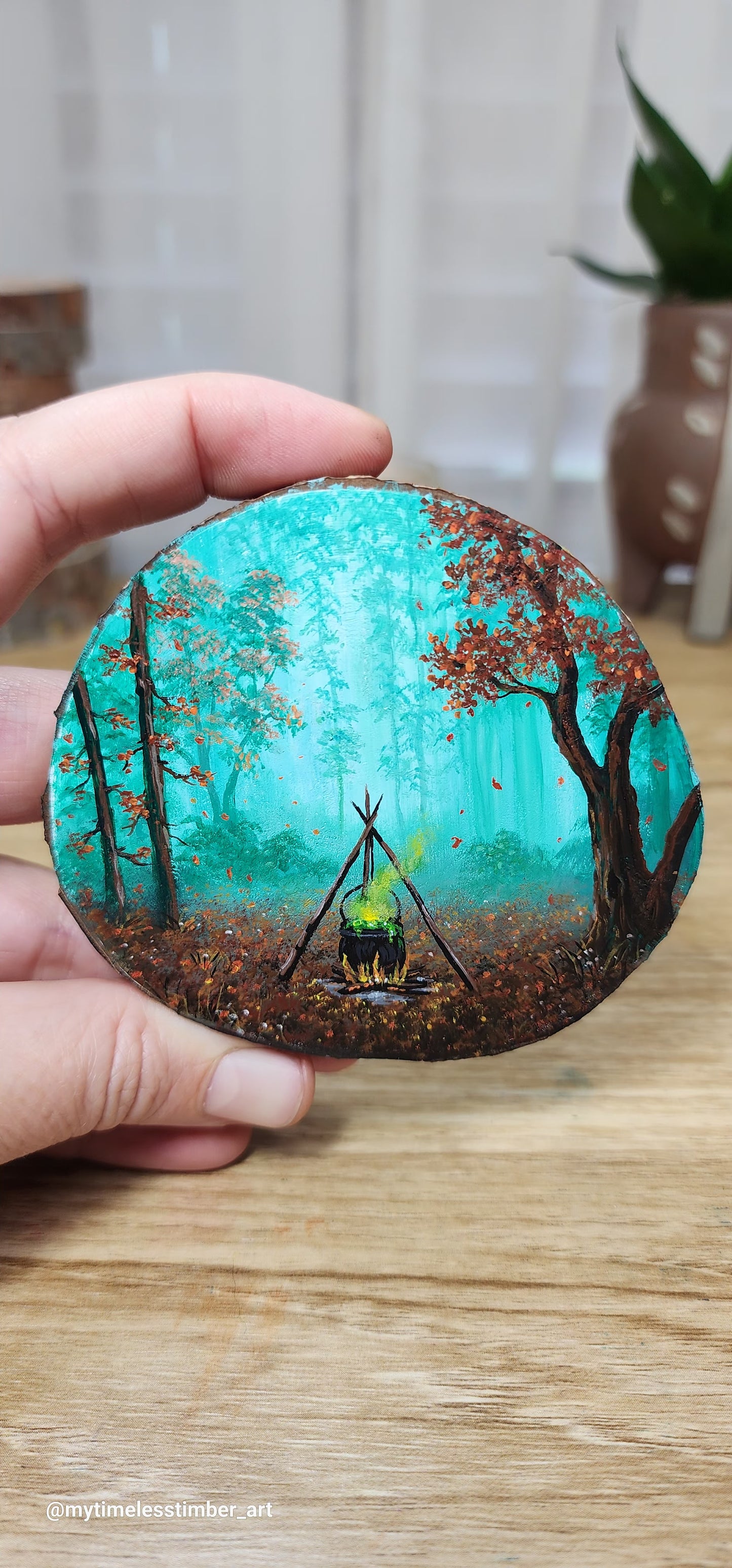 "Leaves Fall as the Cauldron Bubbles"