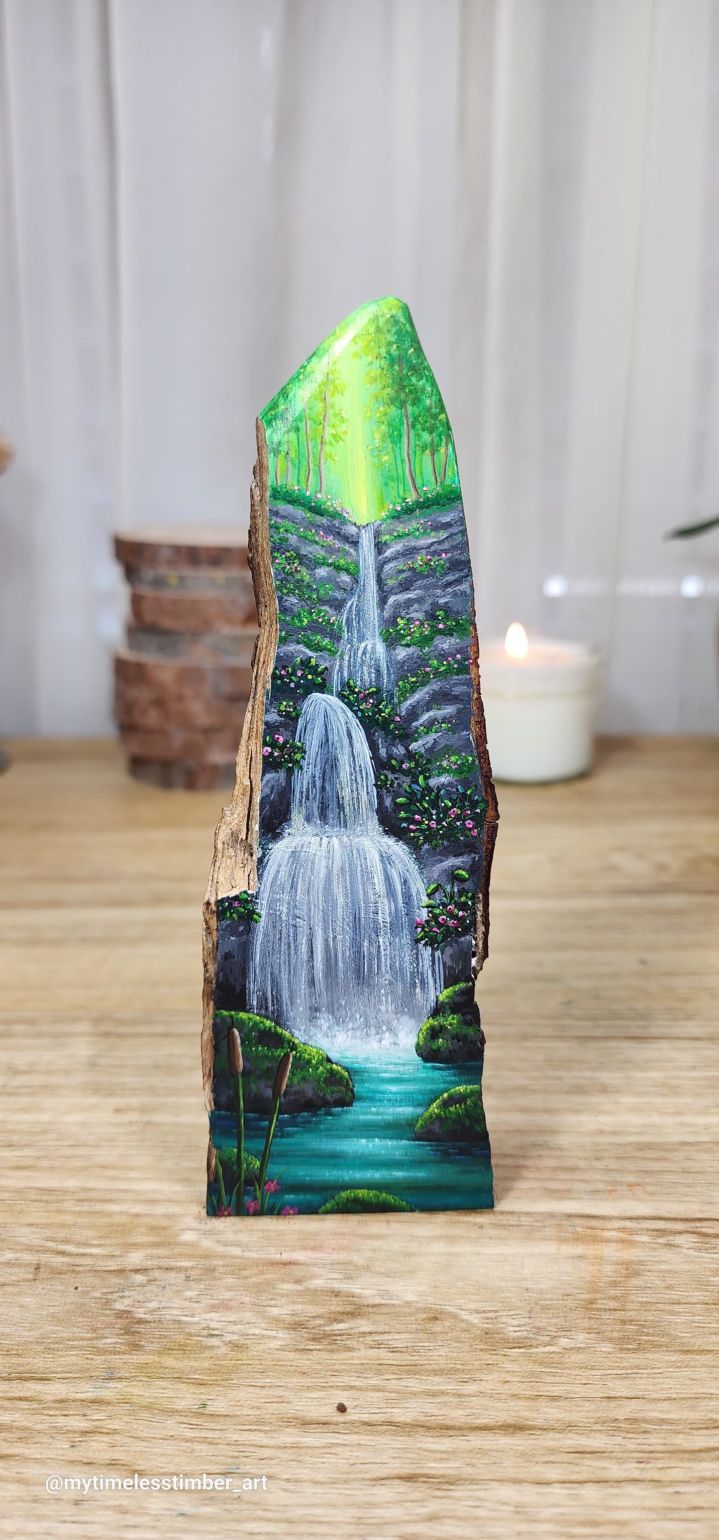 "Mossy Rocks and Waterfalls"